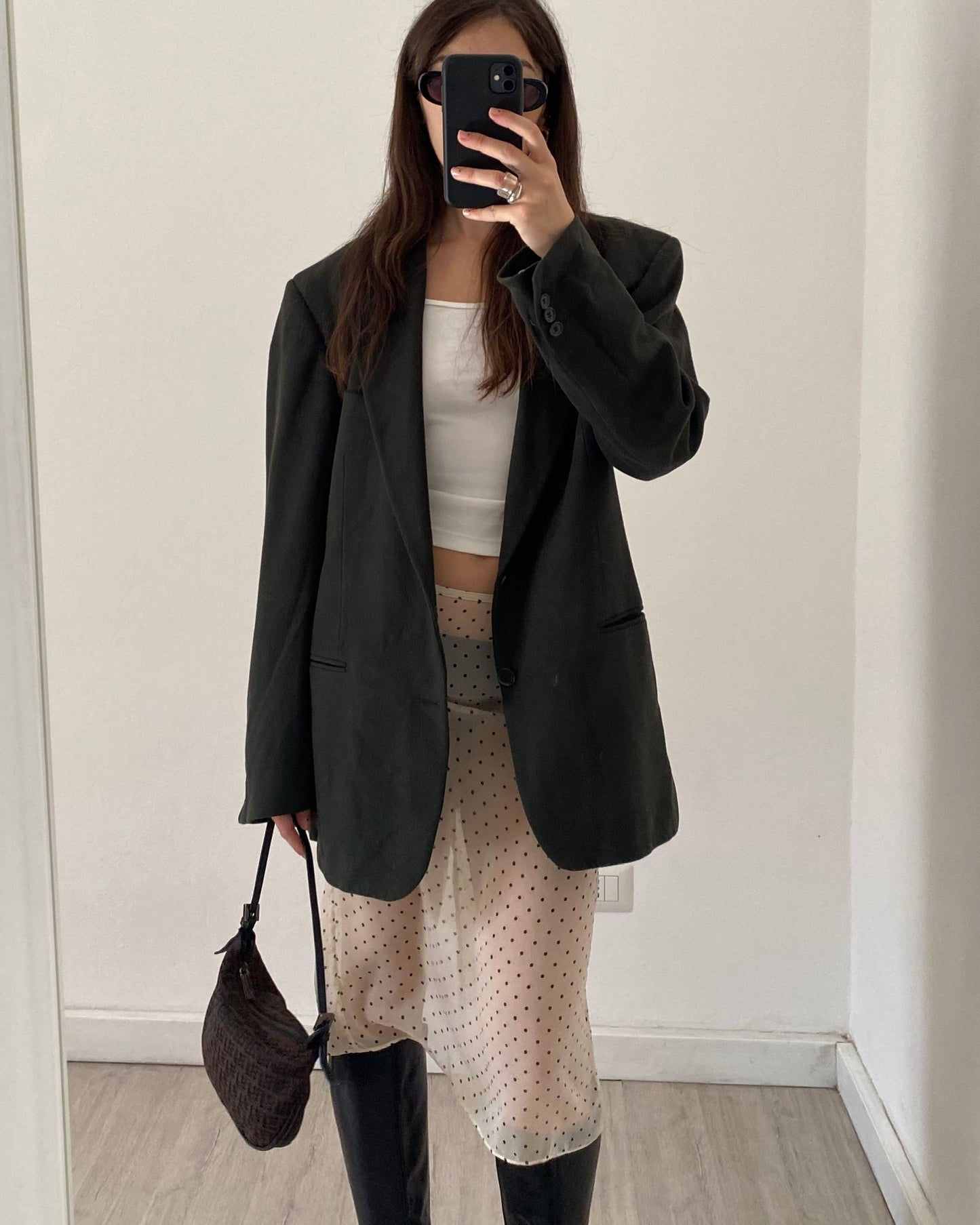 Cashmere and wool blazer