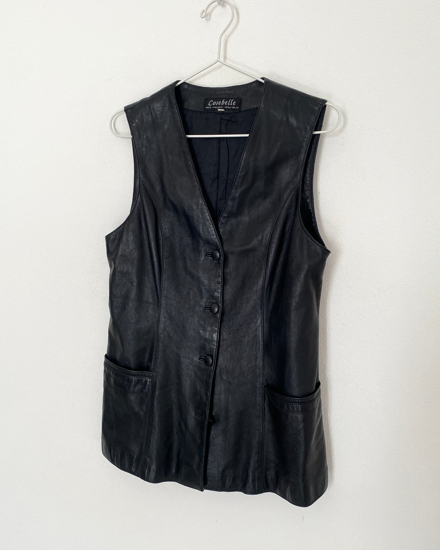 Leather vest