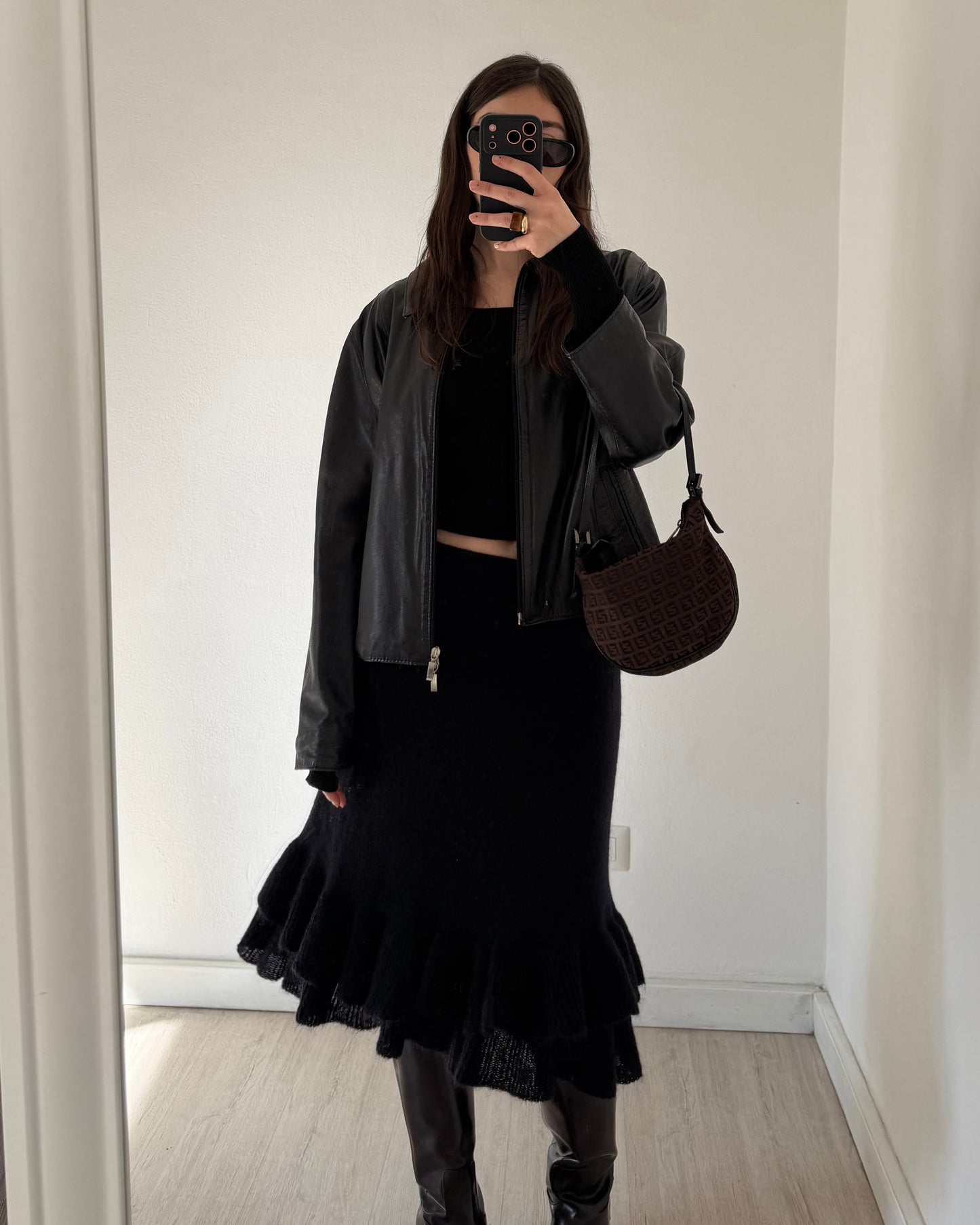 Mohair wool skirt
