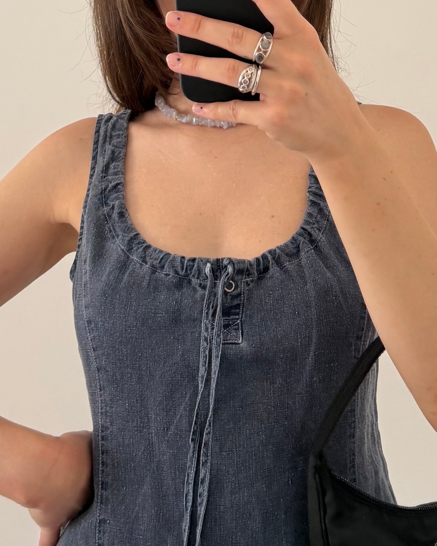 Armani linen mini dress
