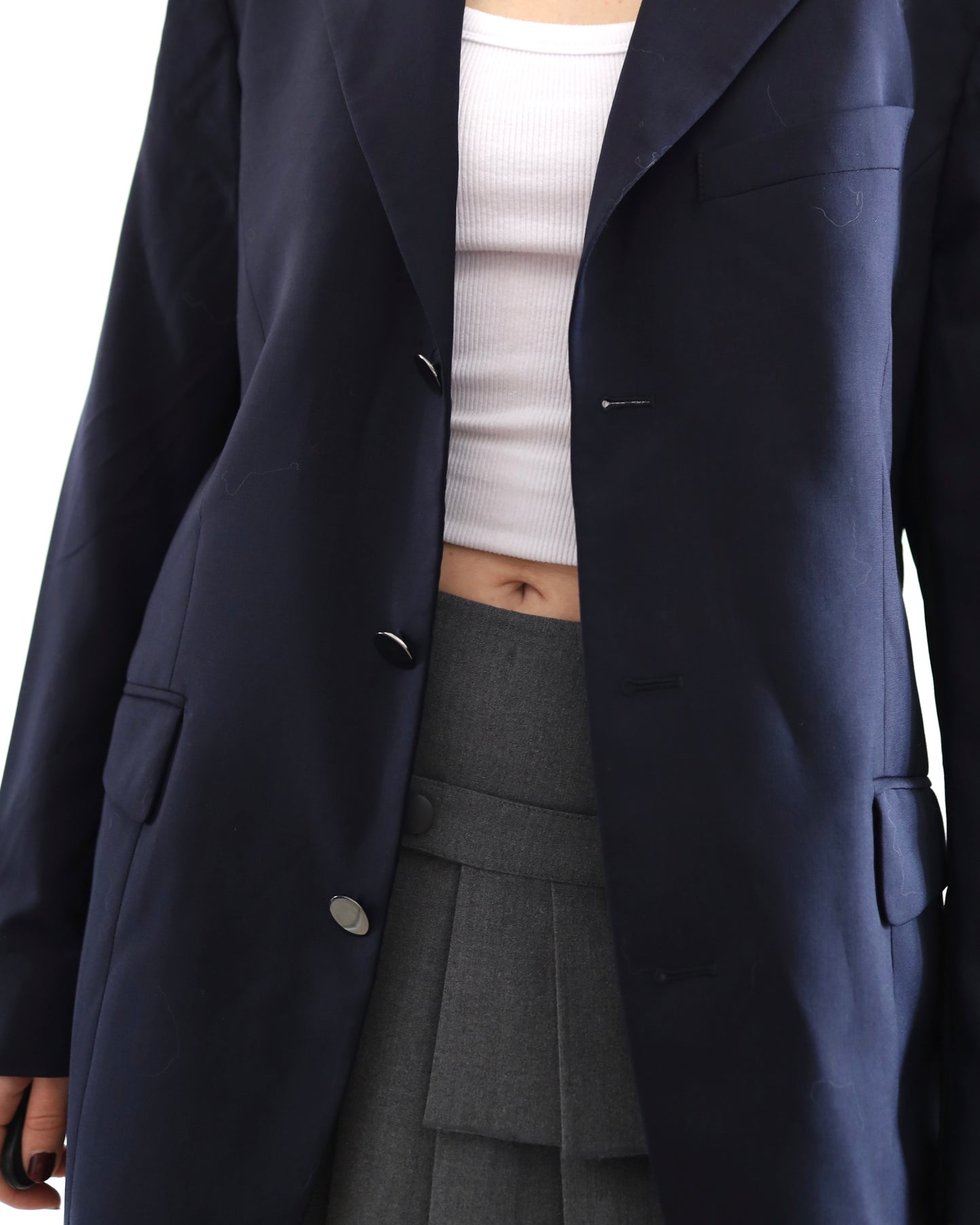 Blazer bleu marine Thierry Mugler