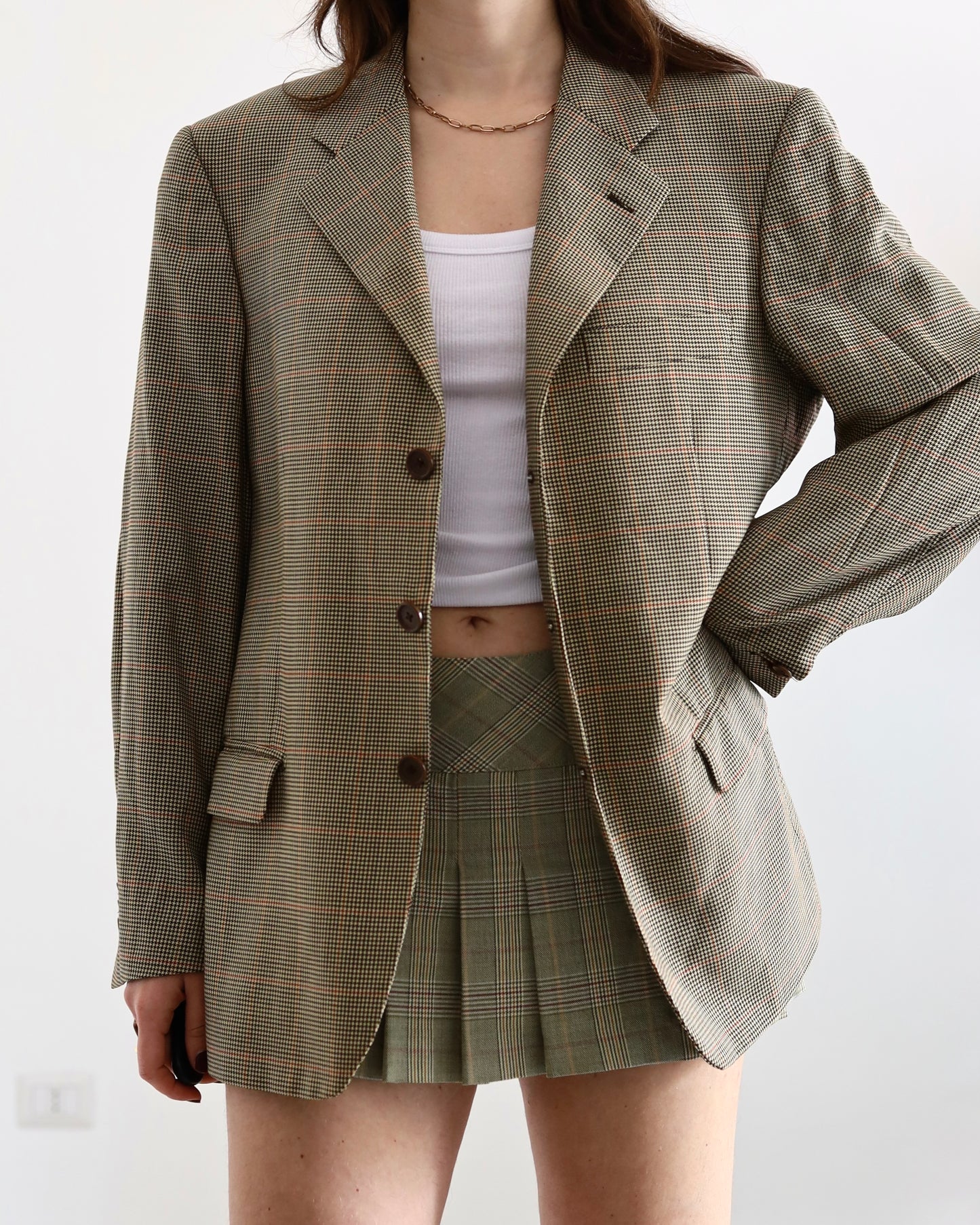 Blazer à carreaux