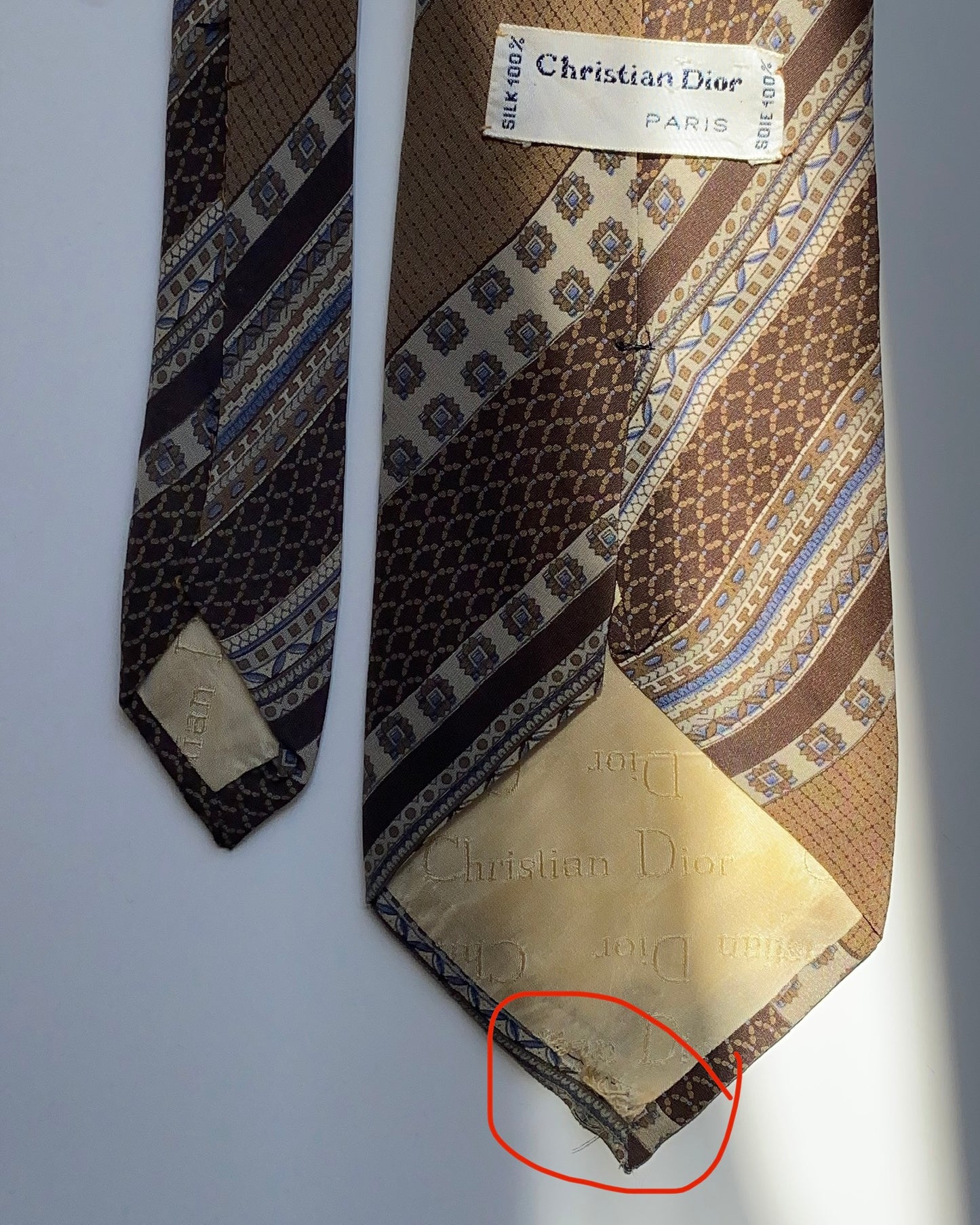 Christian Dior silk tie no