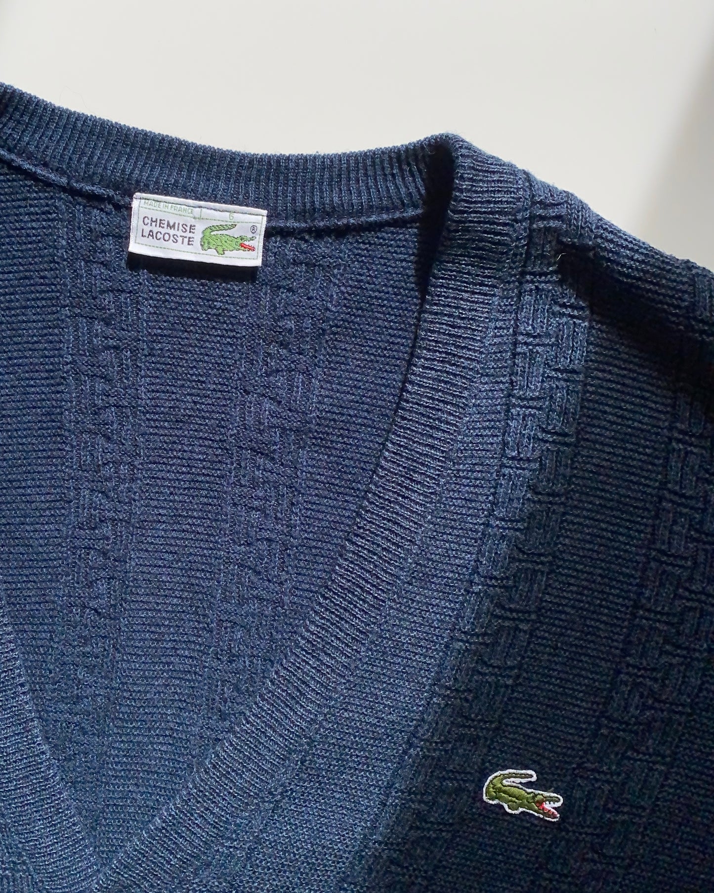 Lacoste navy cardigan