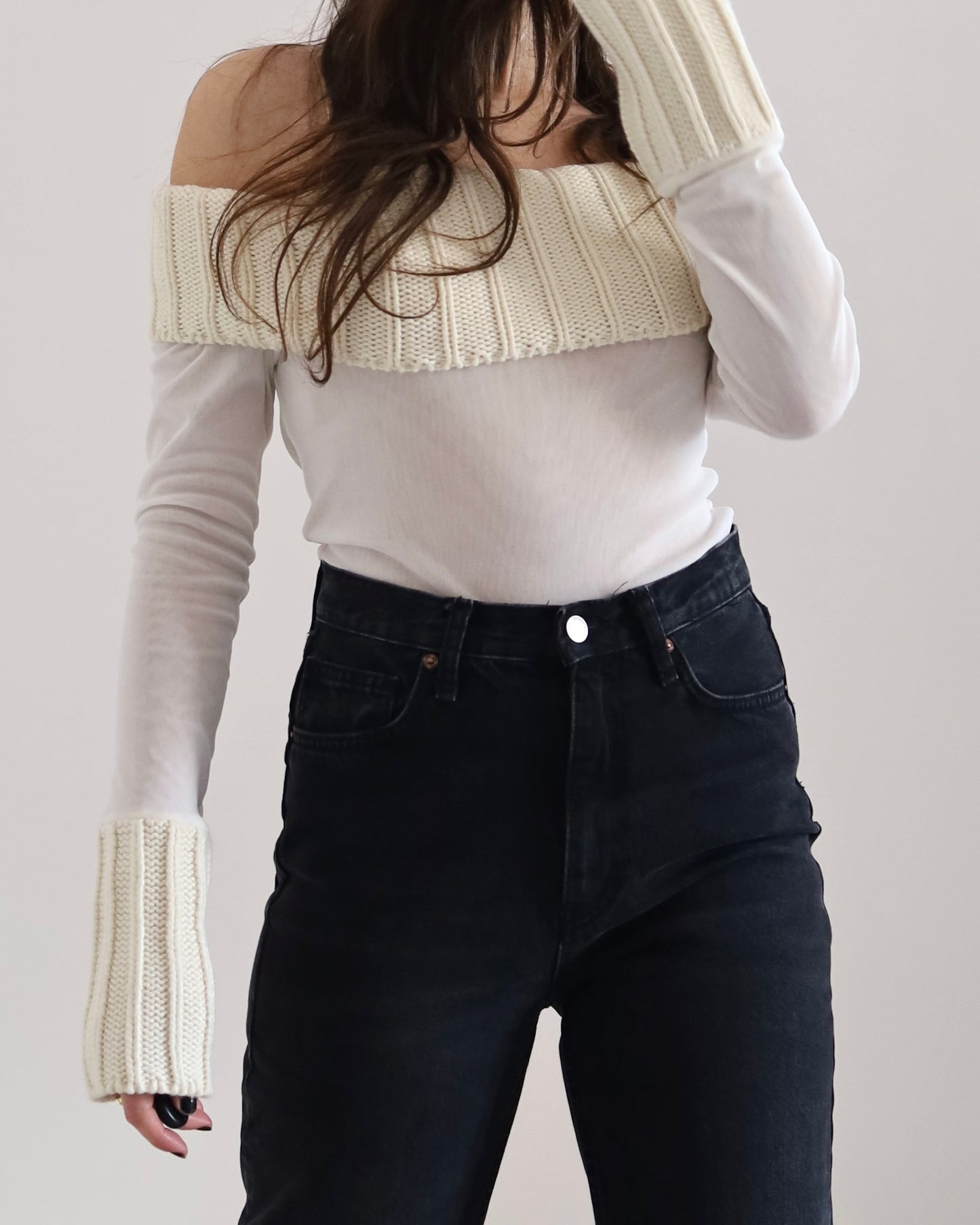 Micro mesh knit top