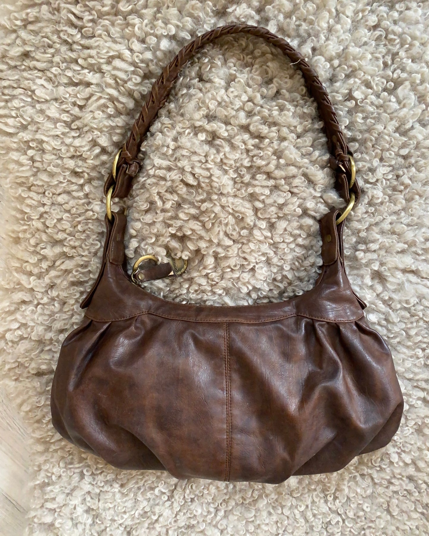 Y2k brown shoulder bag