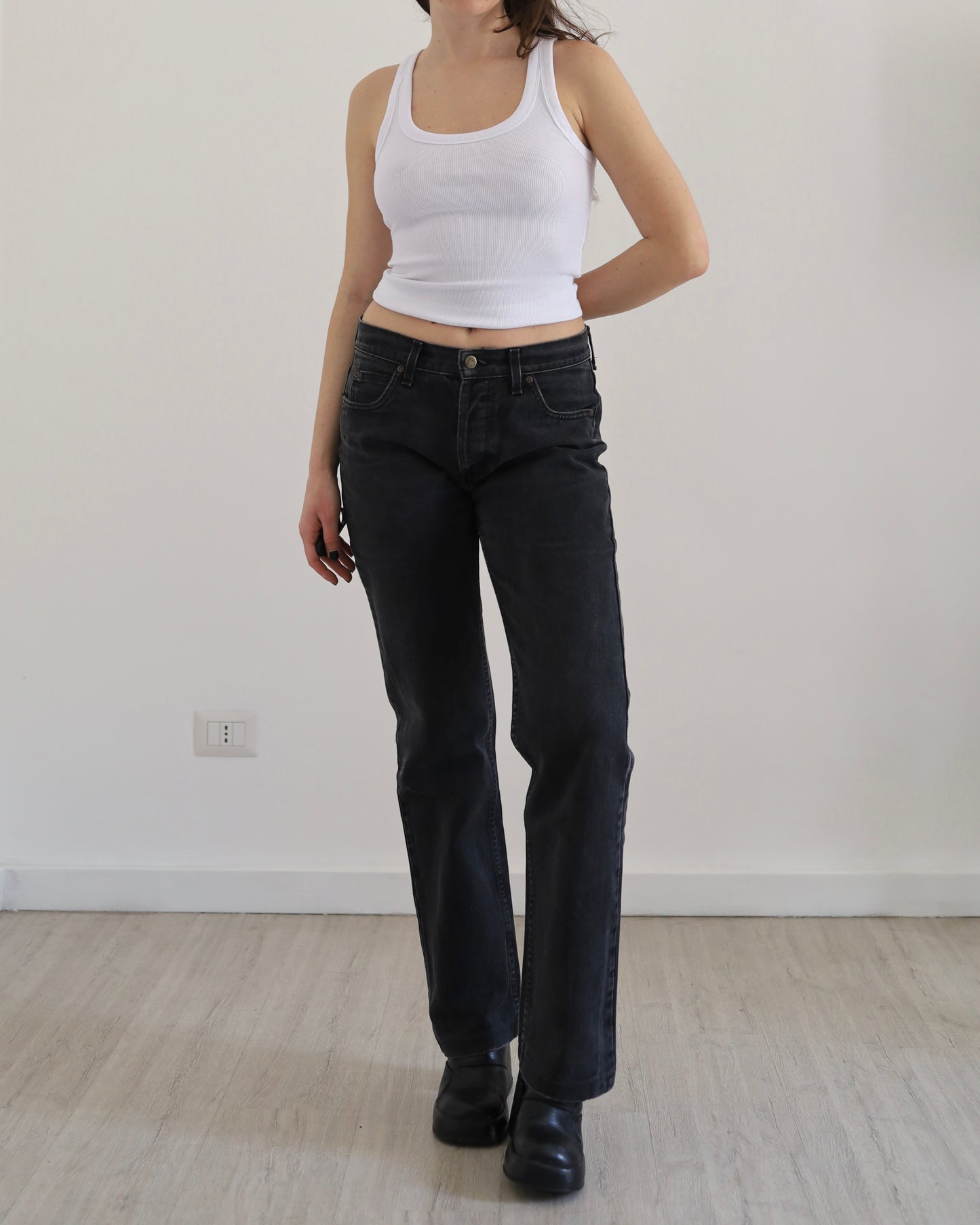 Lee low rise straight leg jeans