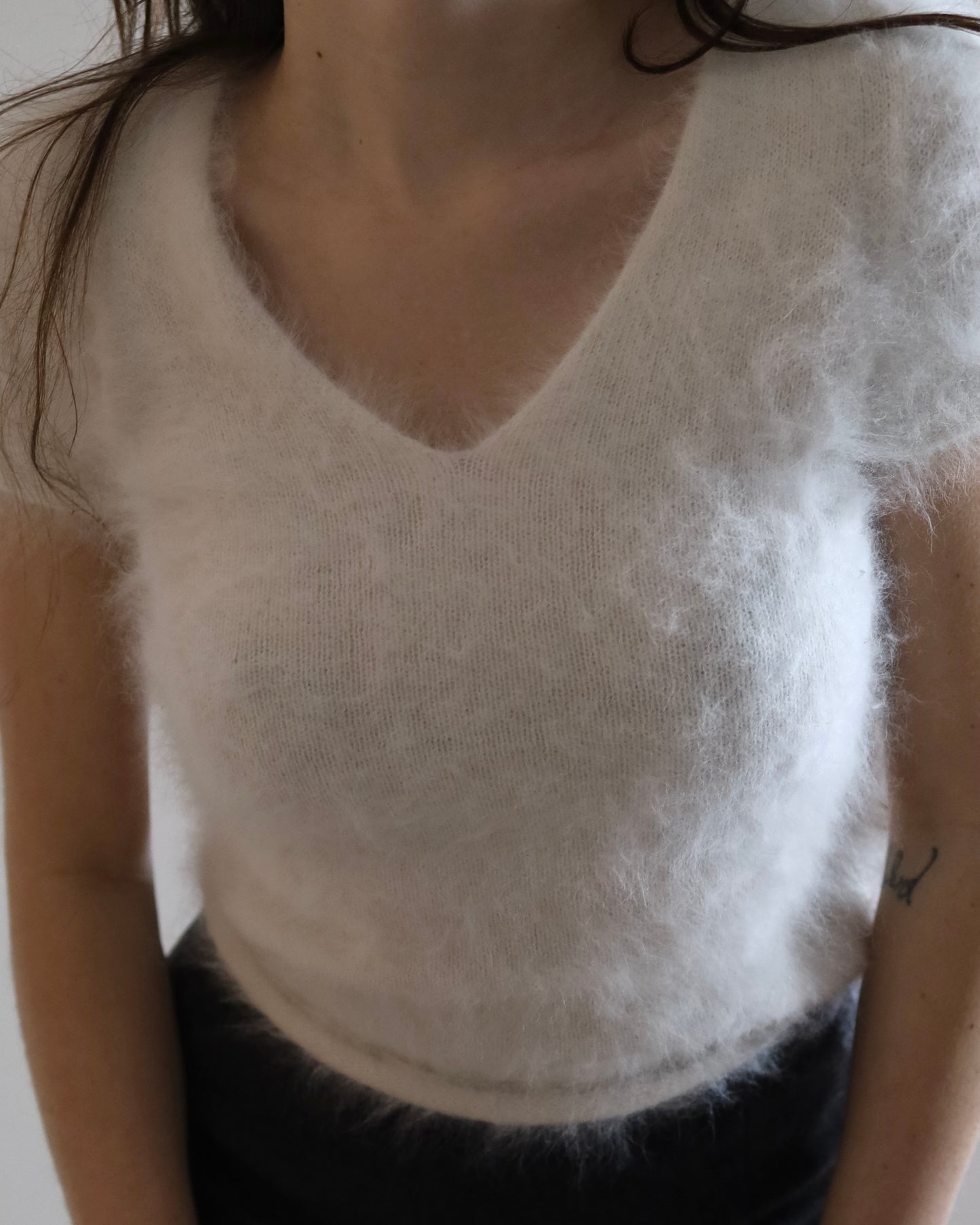 Fluffy angora top