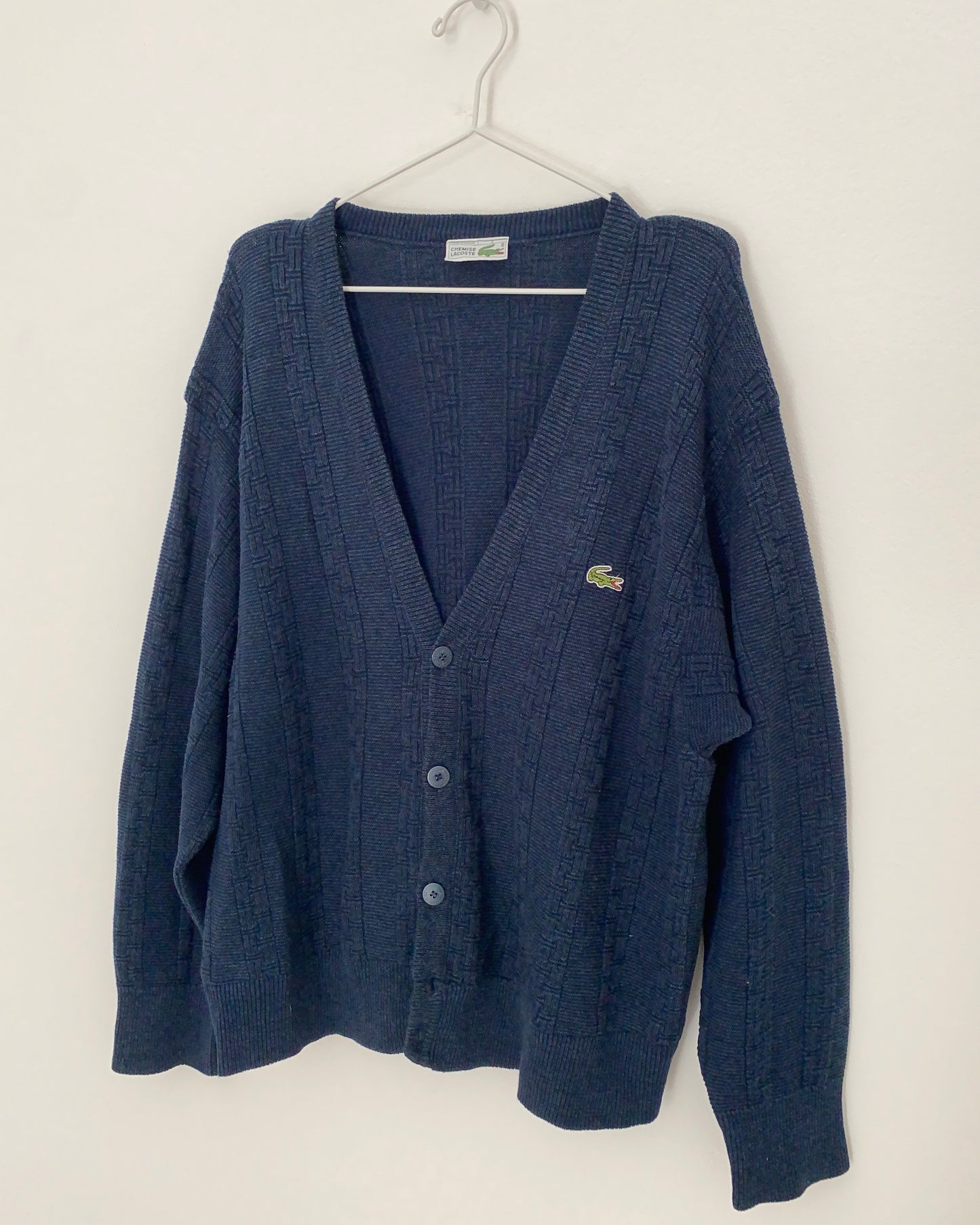 Lacoste navy cardigan