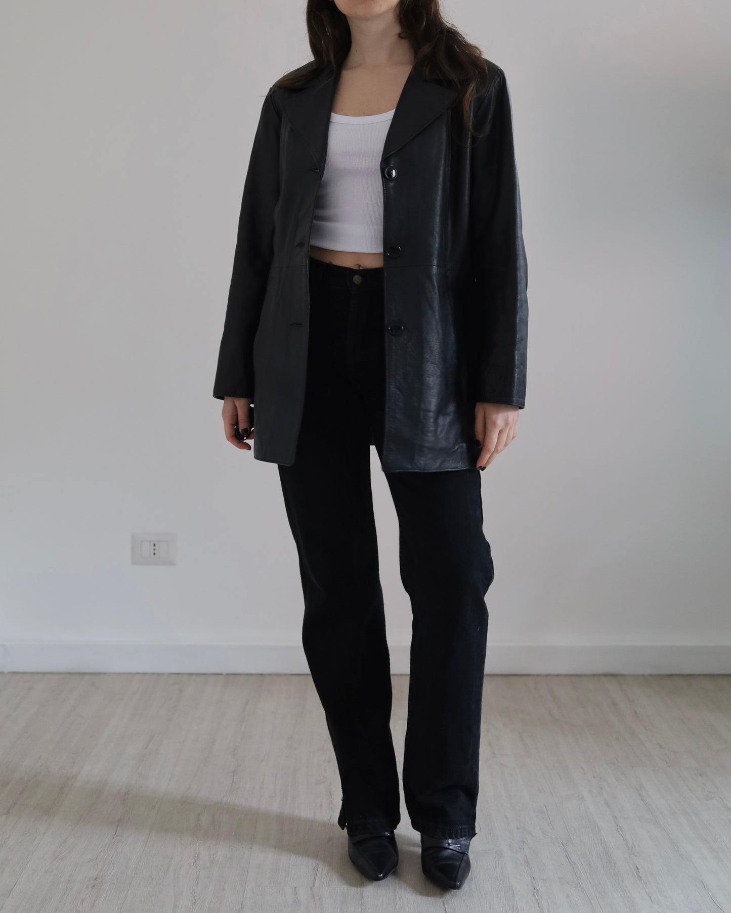 Blazer en cuir