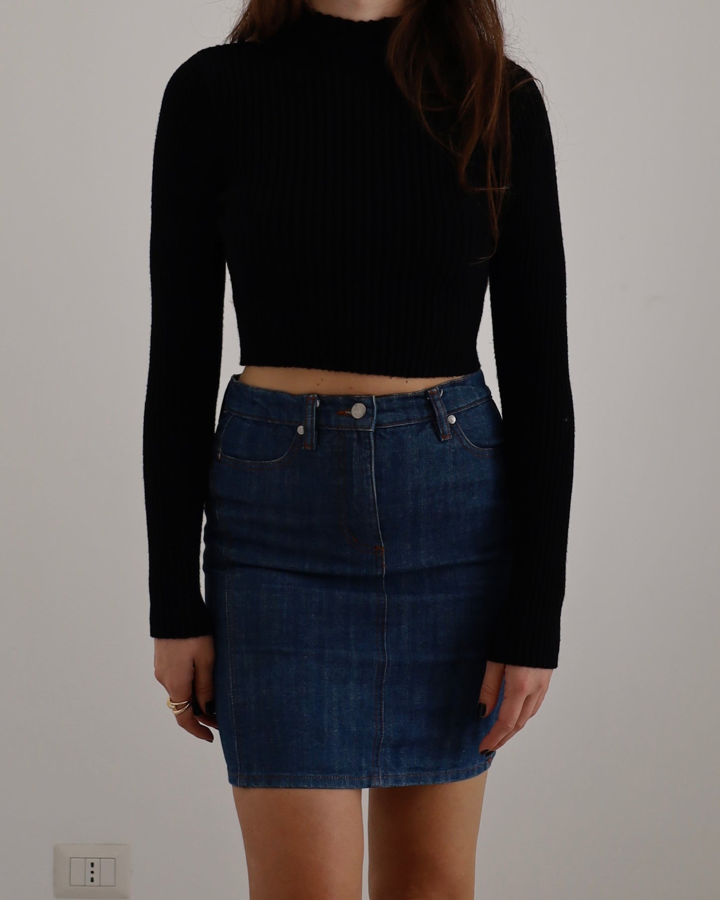 Jean Paul Gaultier denim skirt