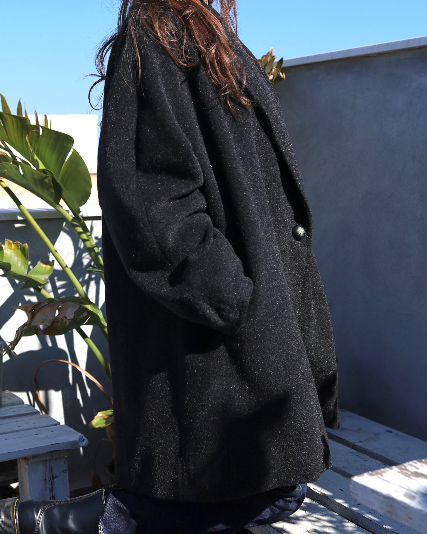 Oversized wool coat