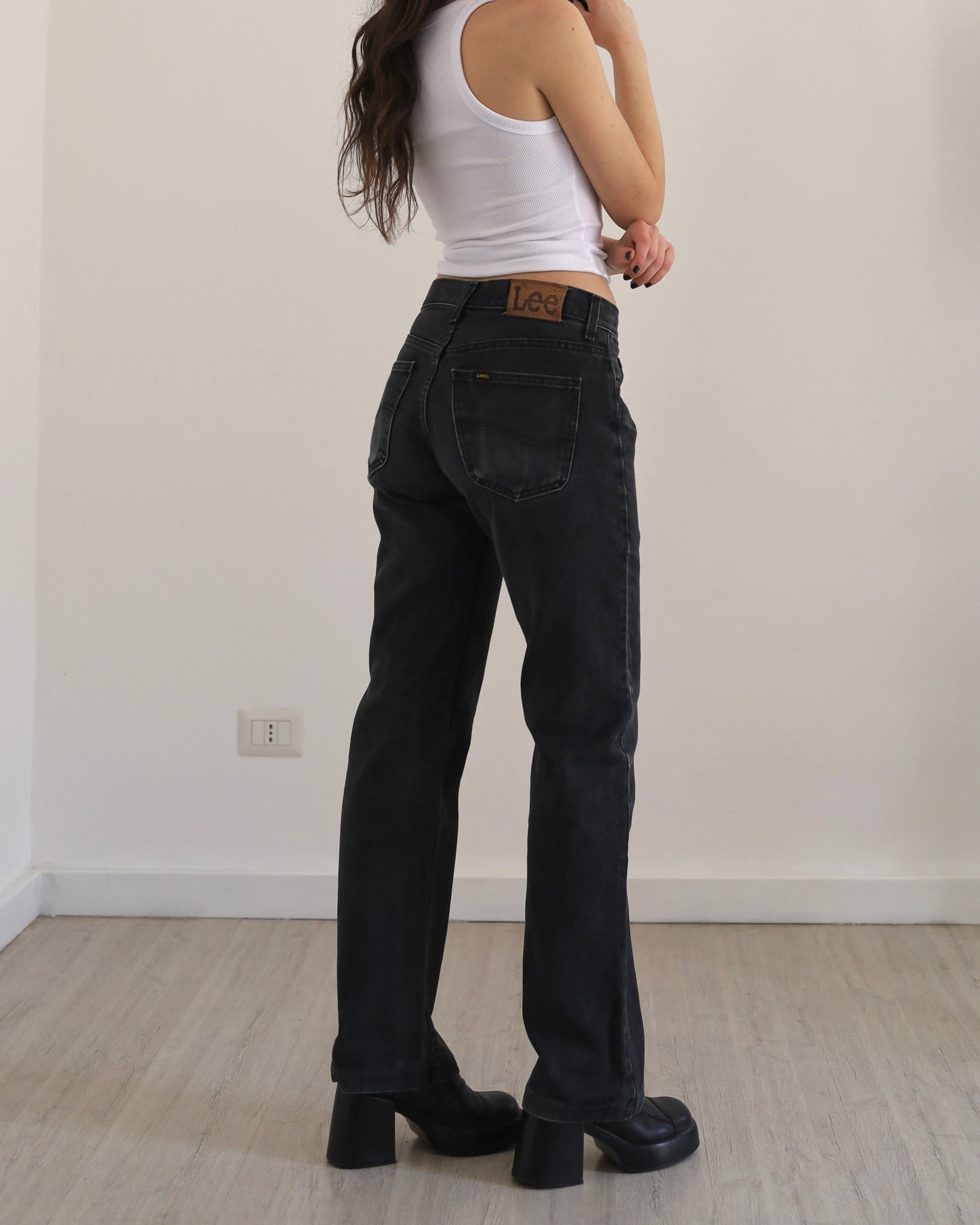 Lee low rise straight leg jeans