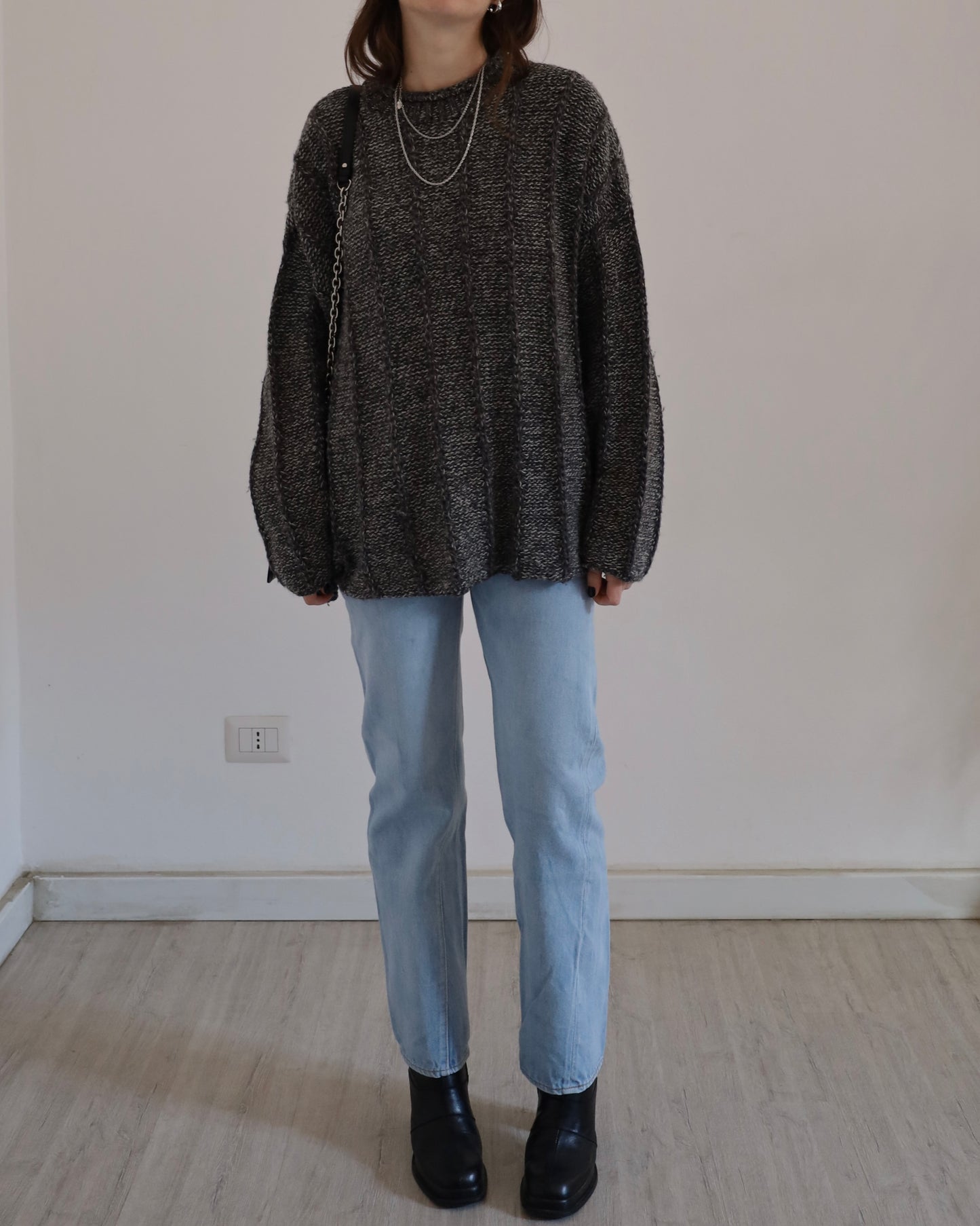 Grey wool jumper