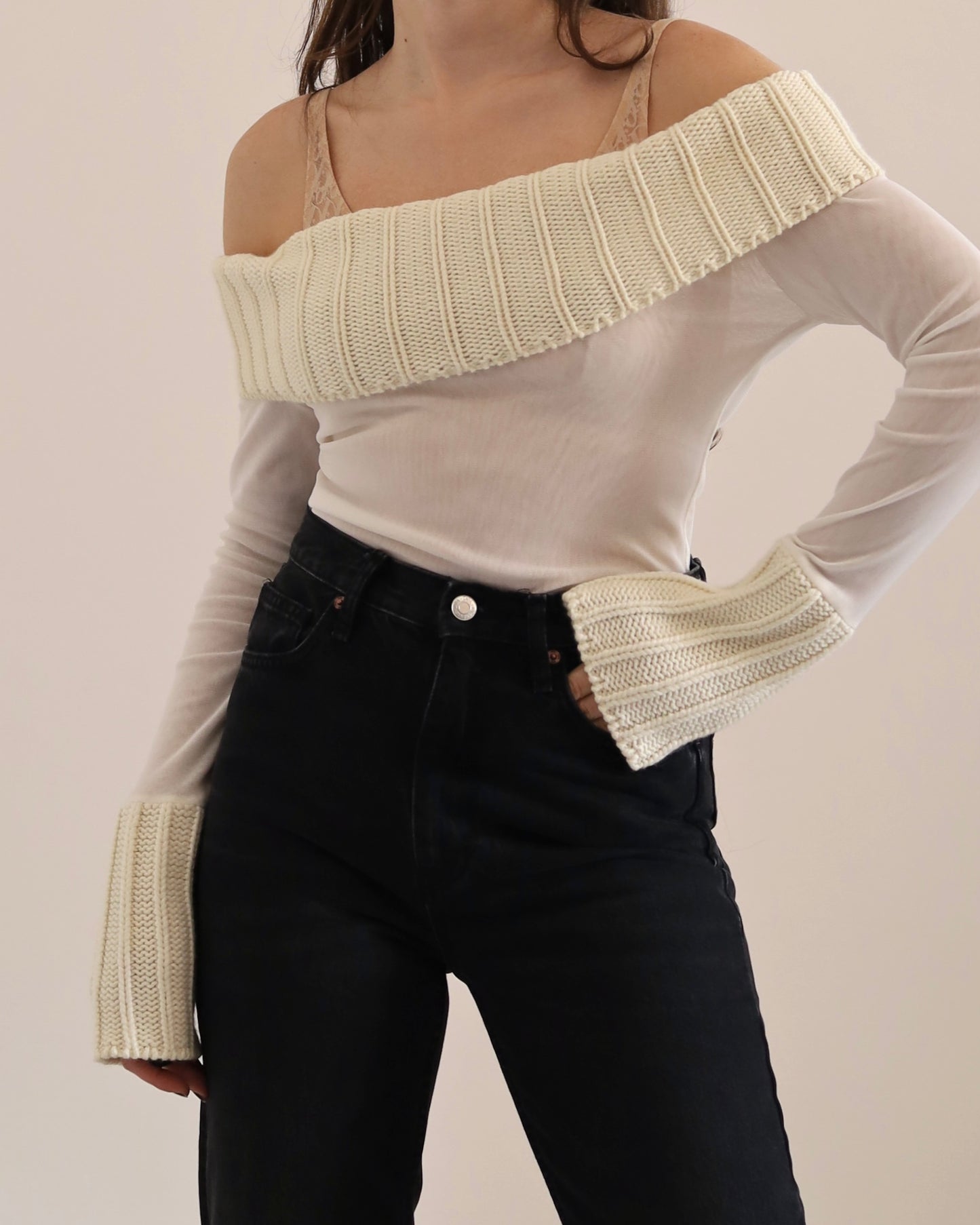 Micro mesh knit top