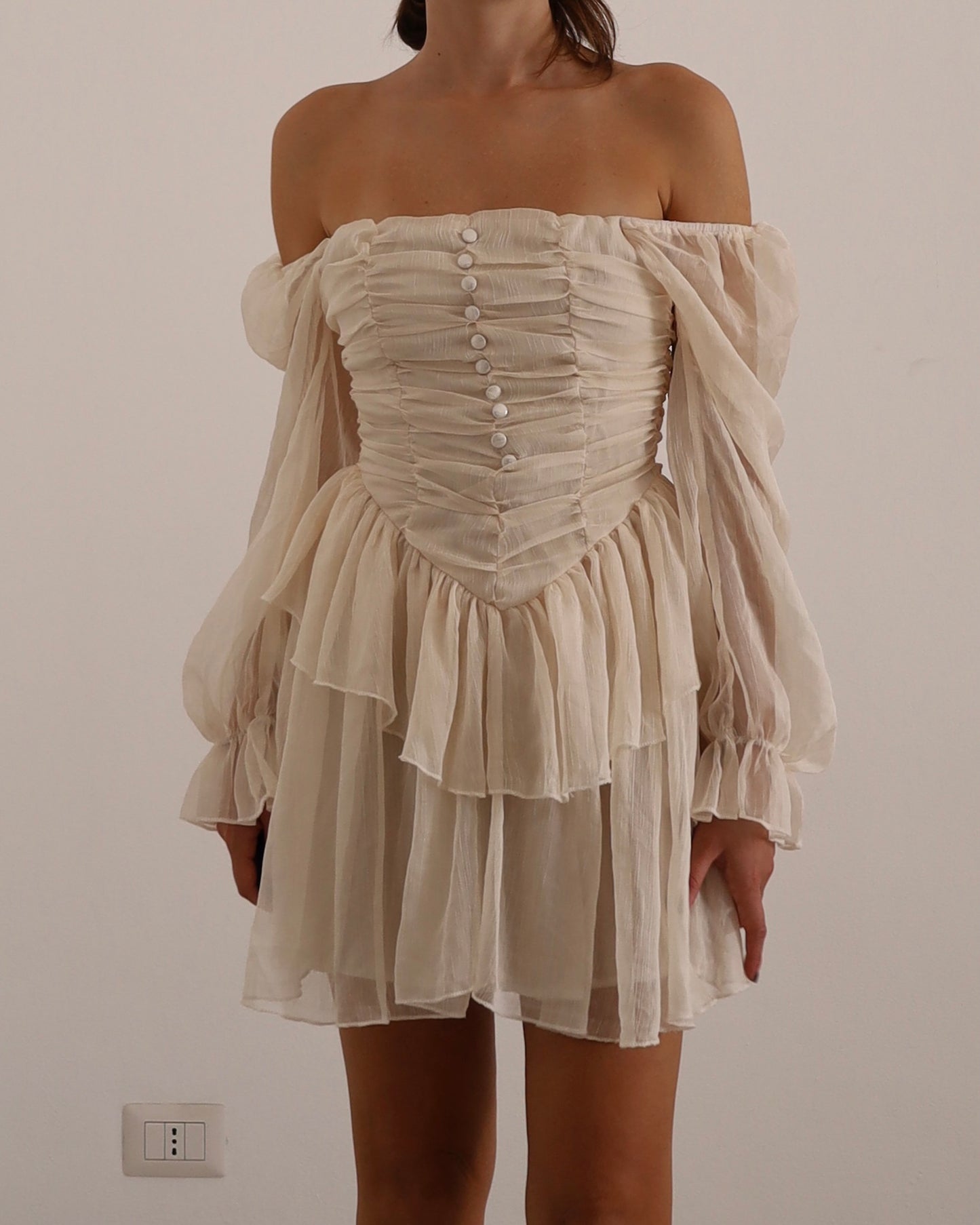 Ruffle mini dress