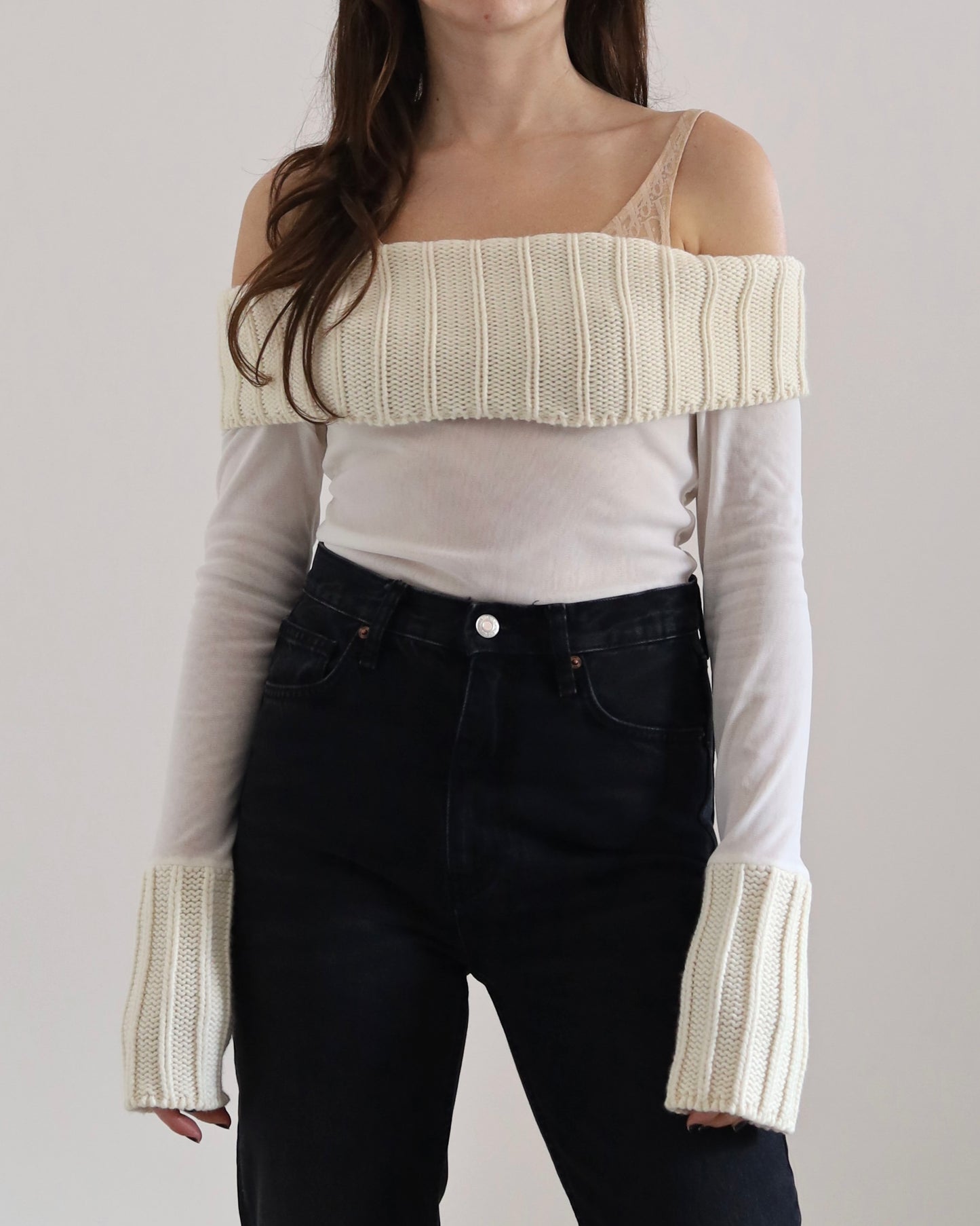 Micro mesh knit top