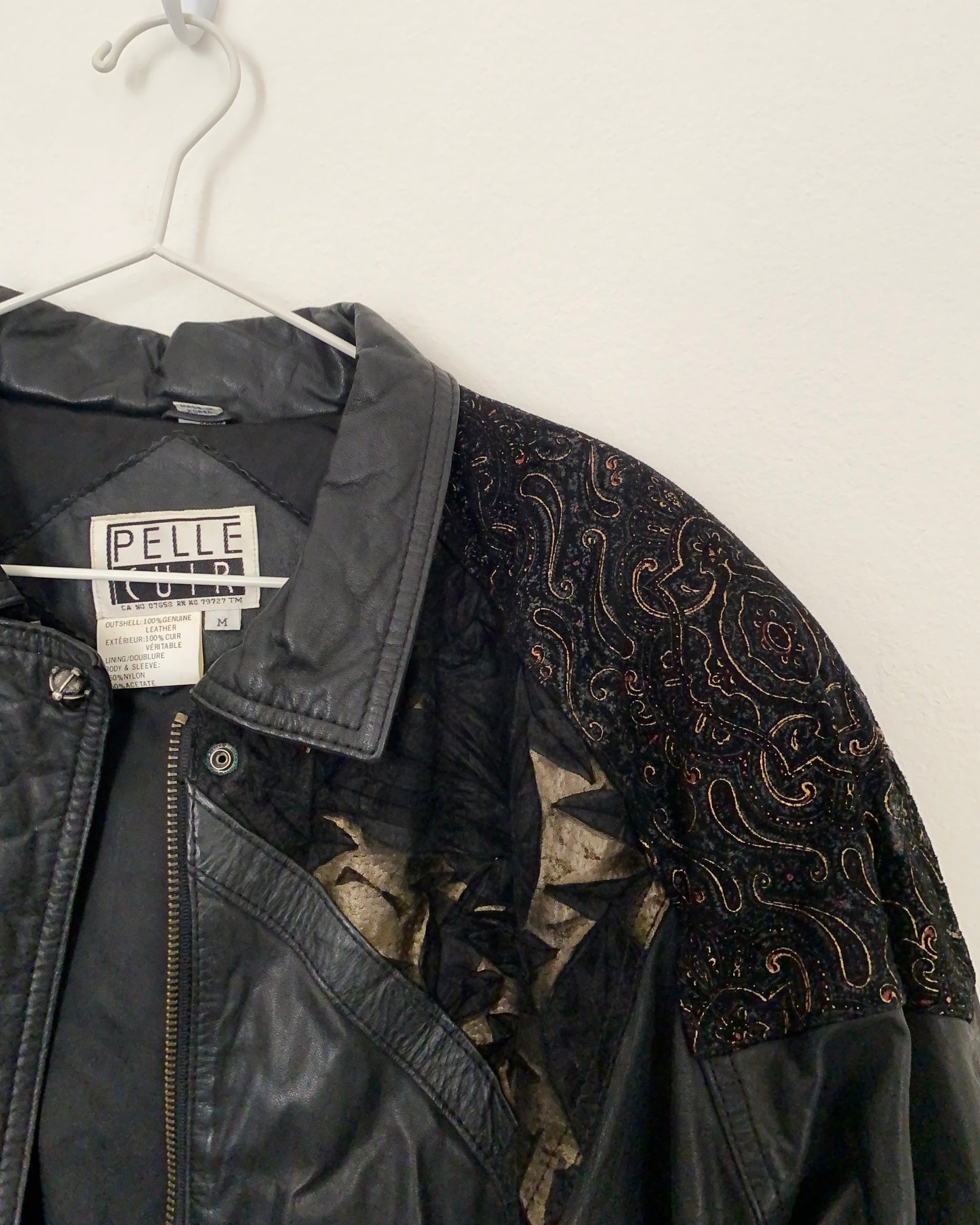 80s bomber leather jacket