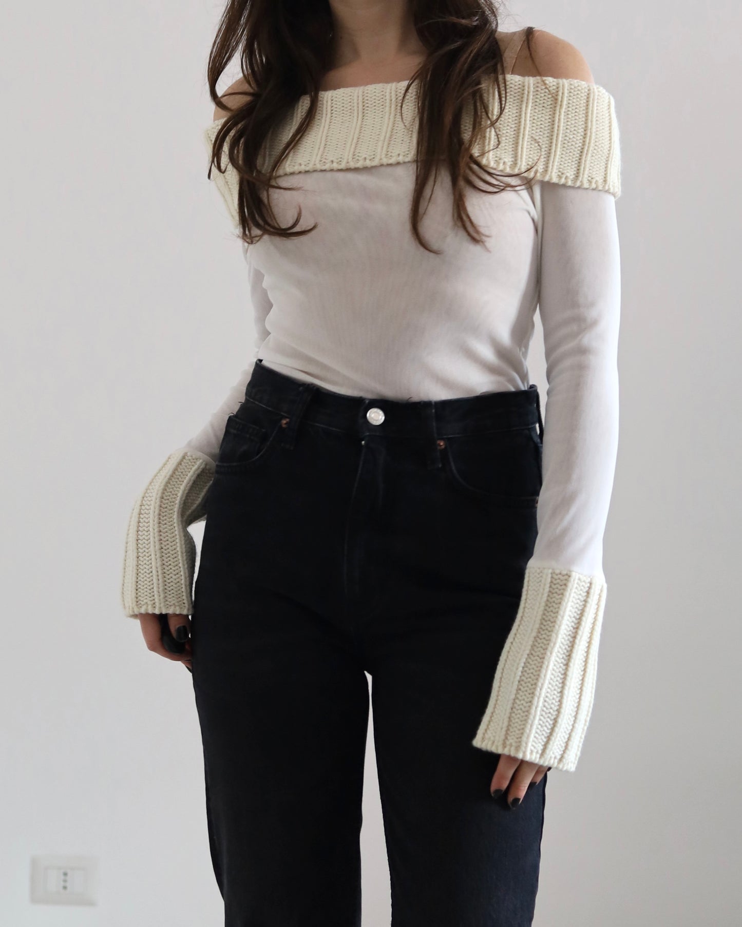 Micro mesh knit top