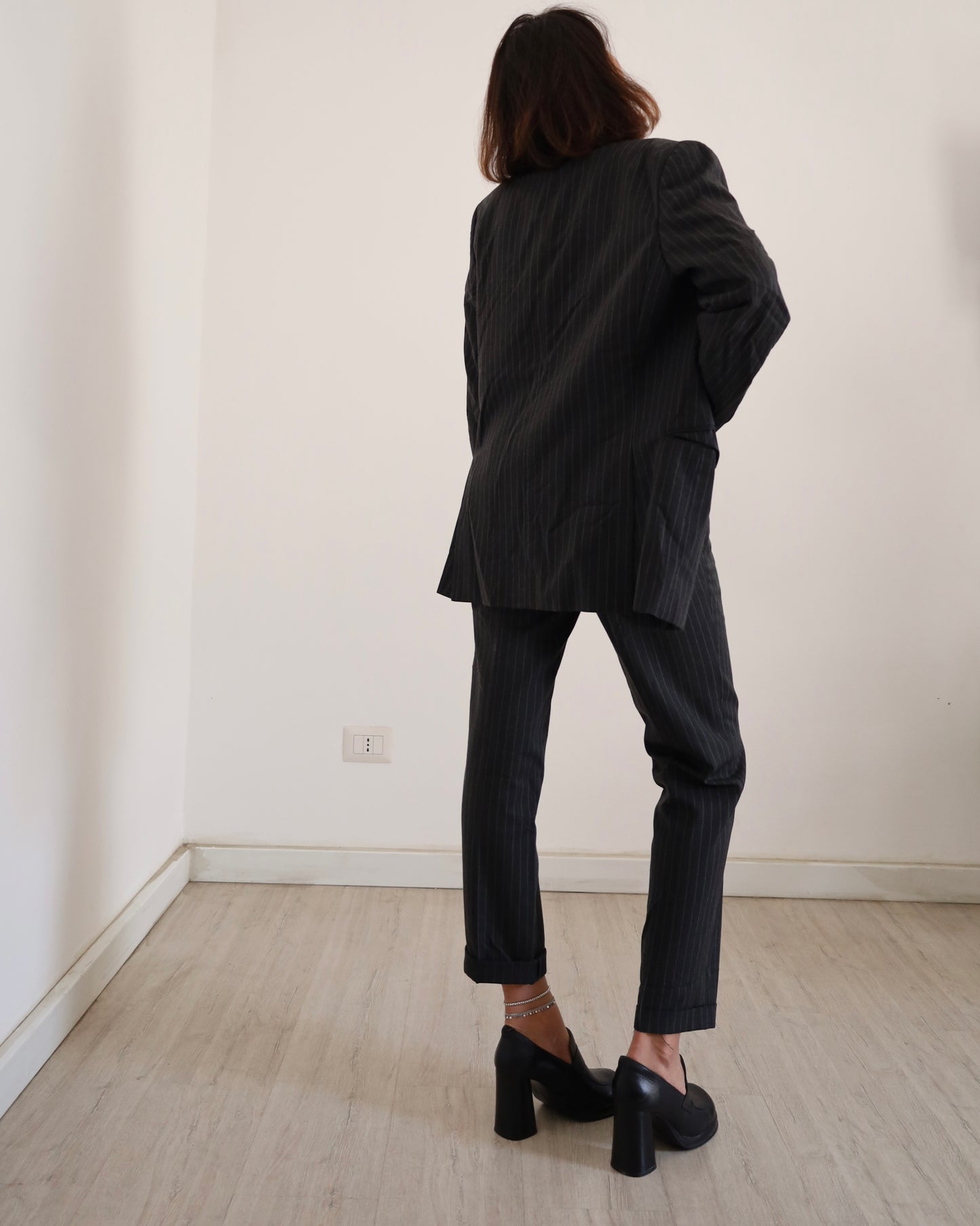 Pinstriped suit co-ord