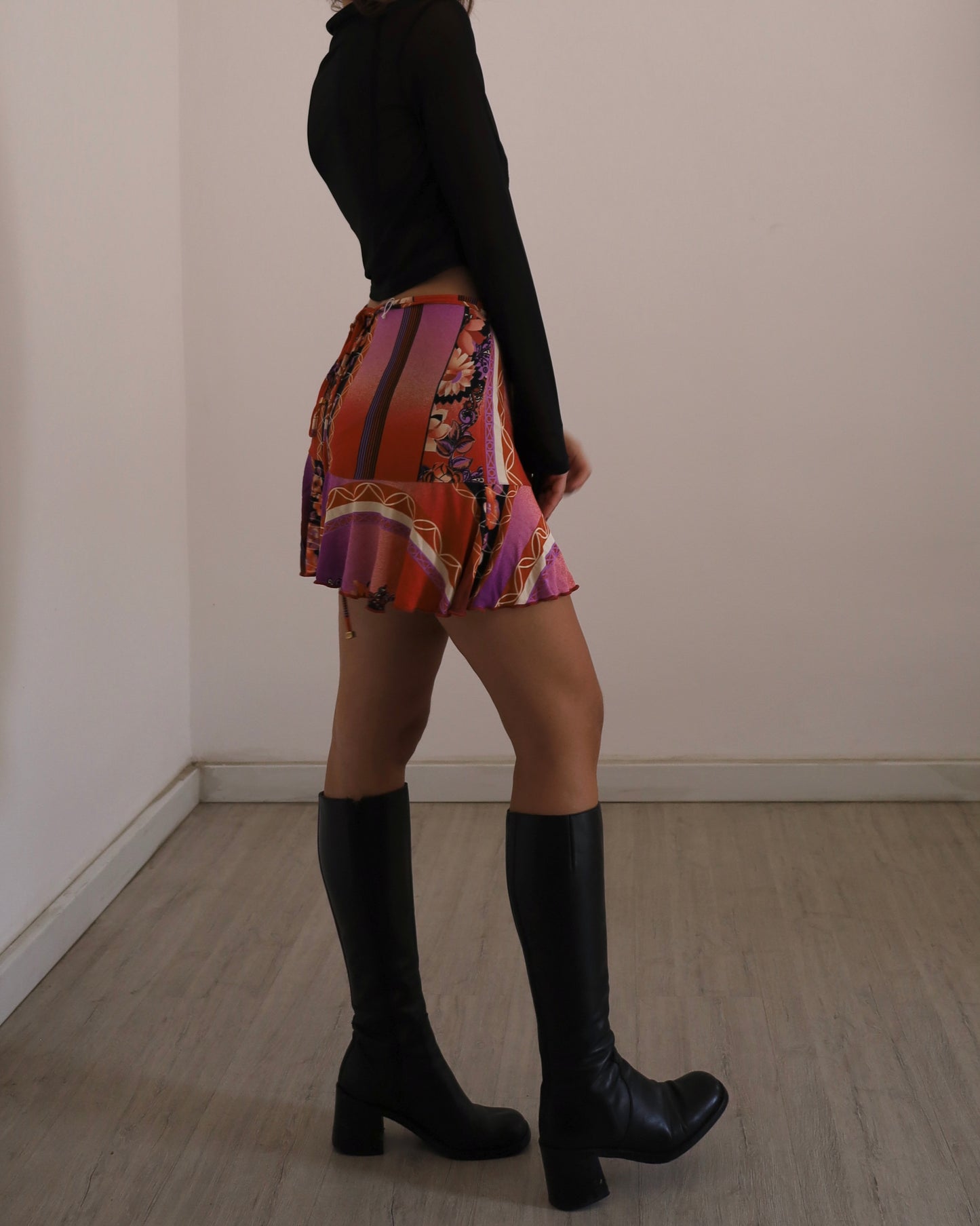 Versace wrap mini skirt