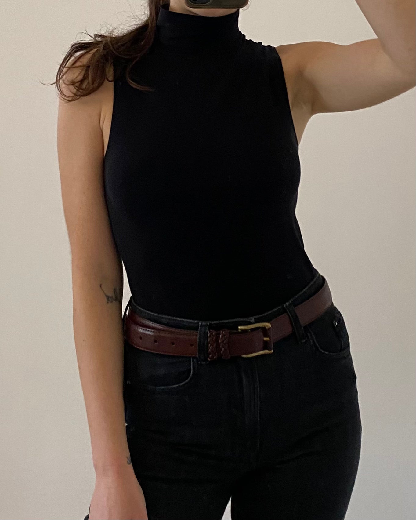 The black lycra top