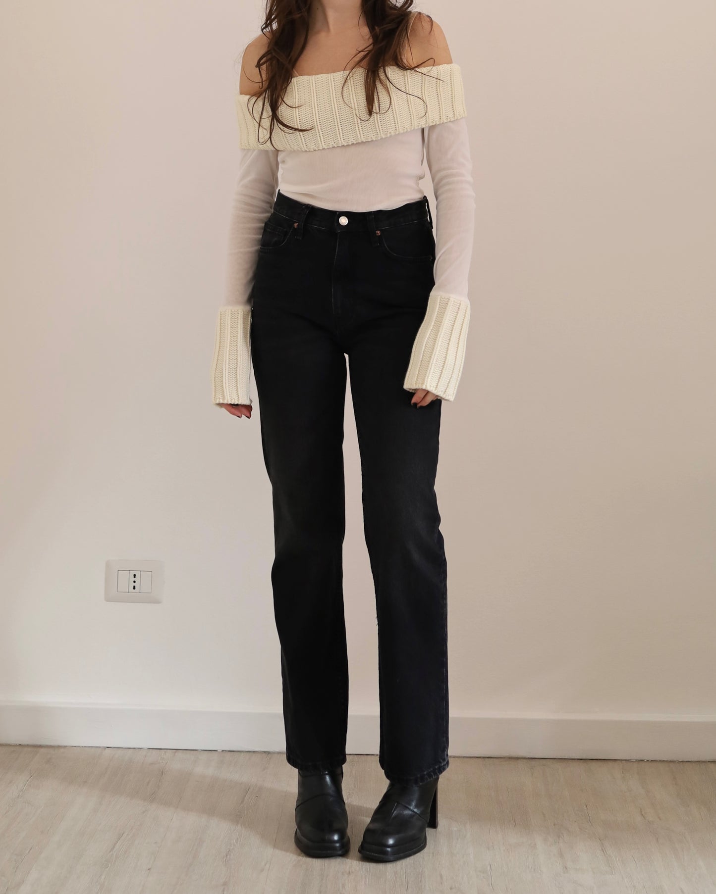 Micro mesh knit top