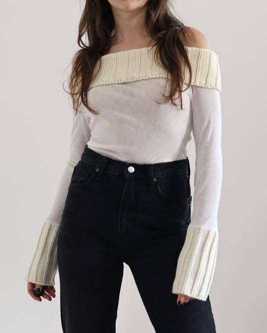 Micro mesh knit top