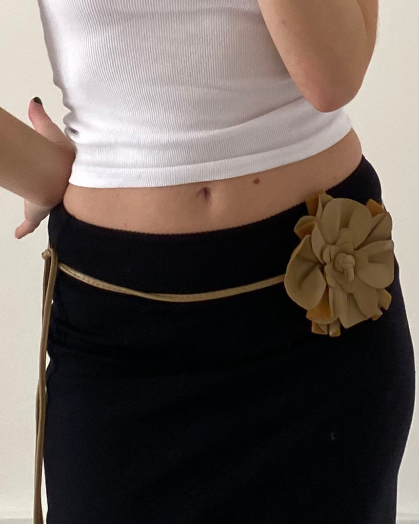 Y2k flower belt