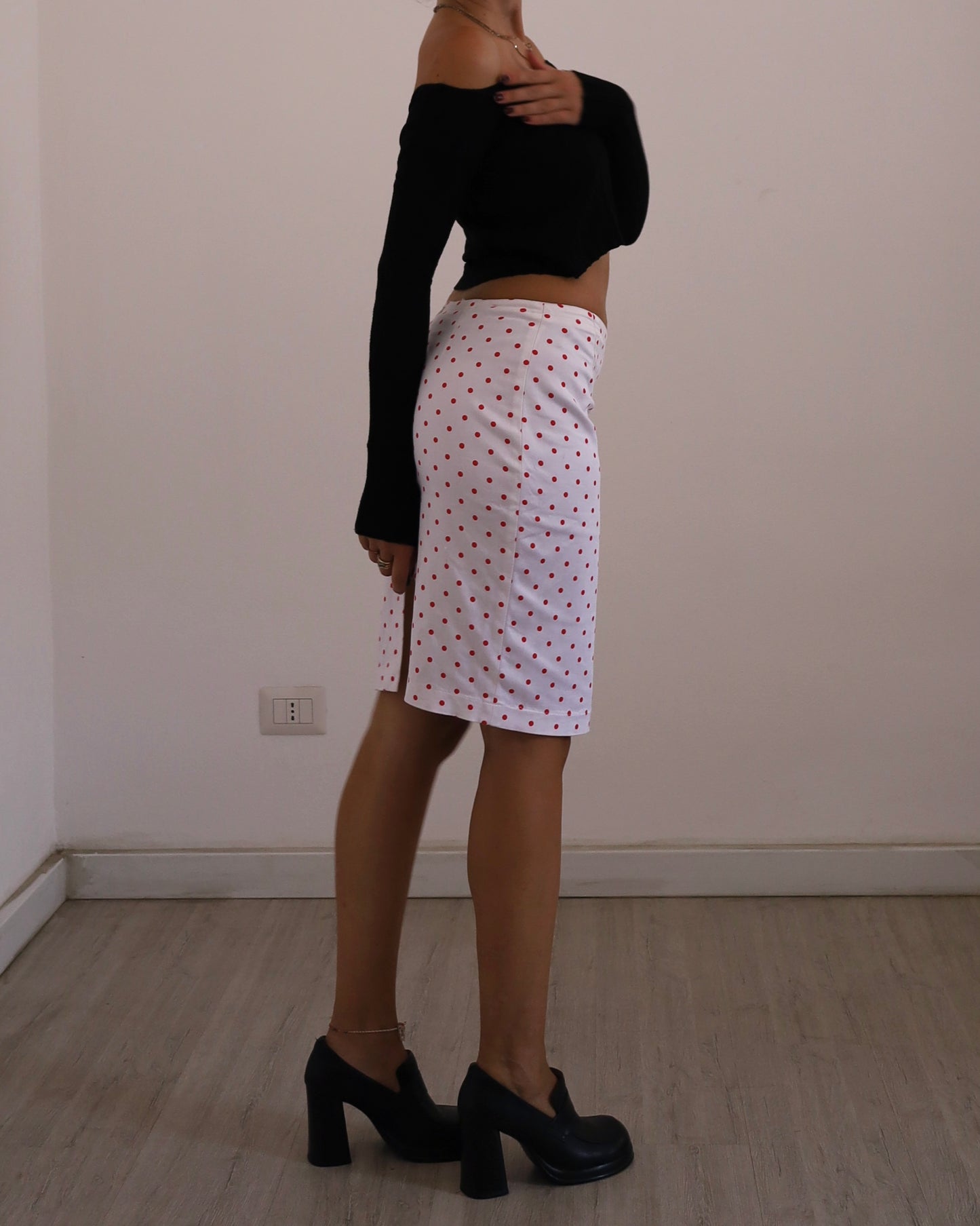 Polka dot Versace skirt