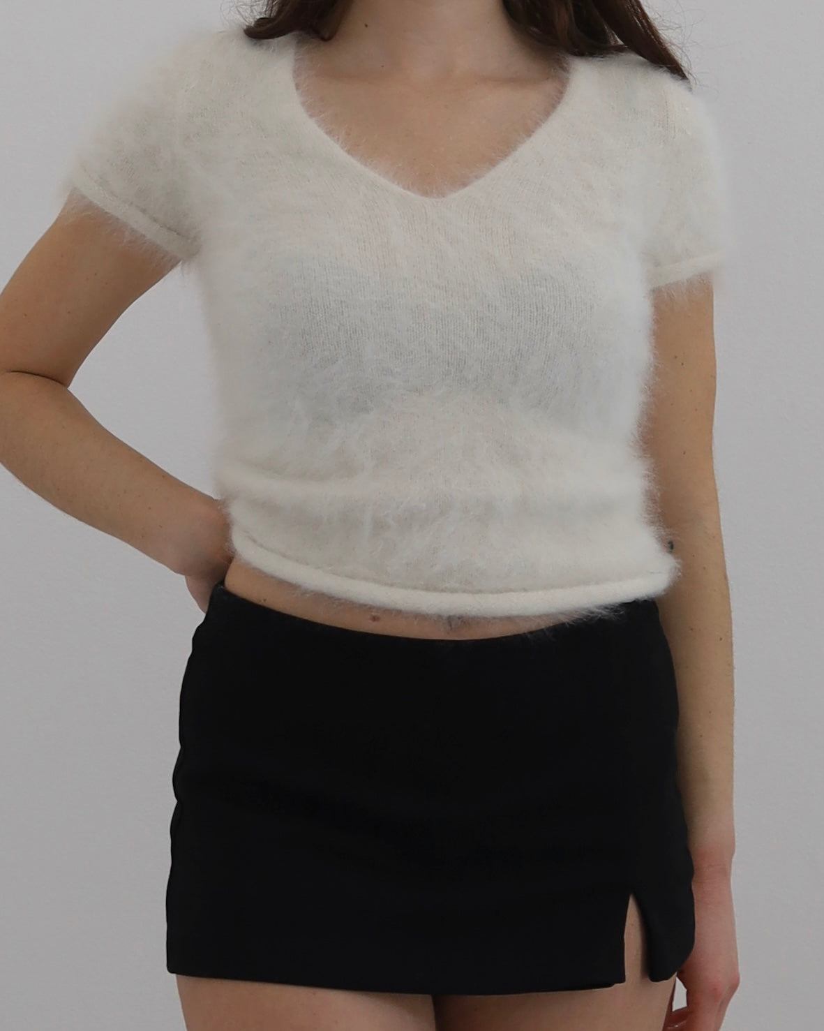 Fluffy angora top