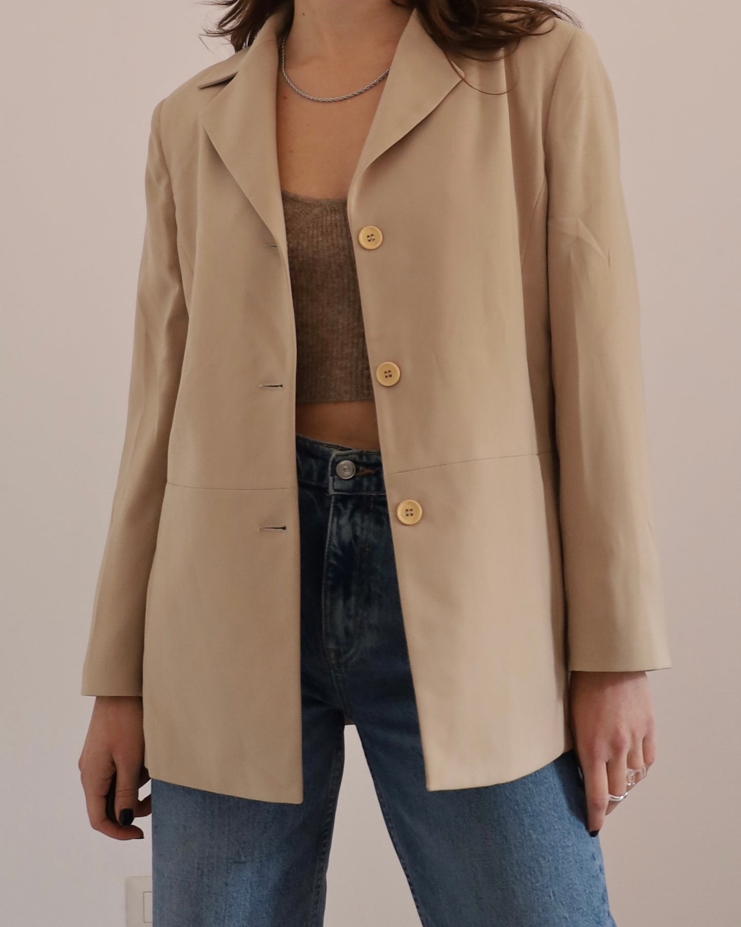 Le blazer beige