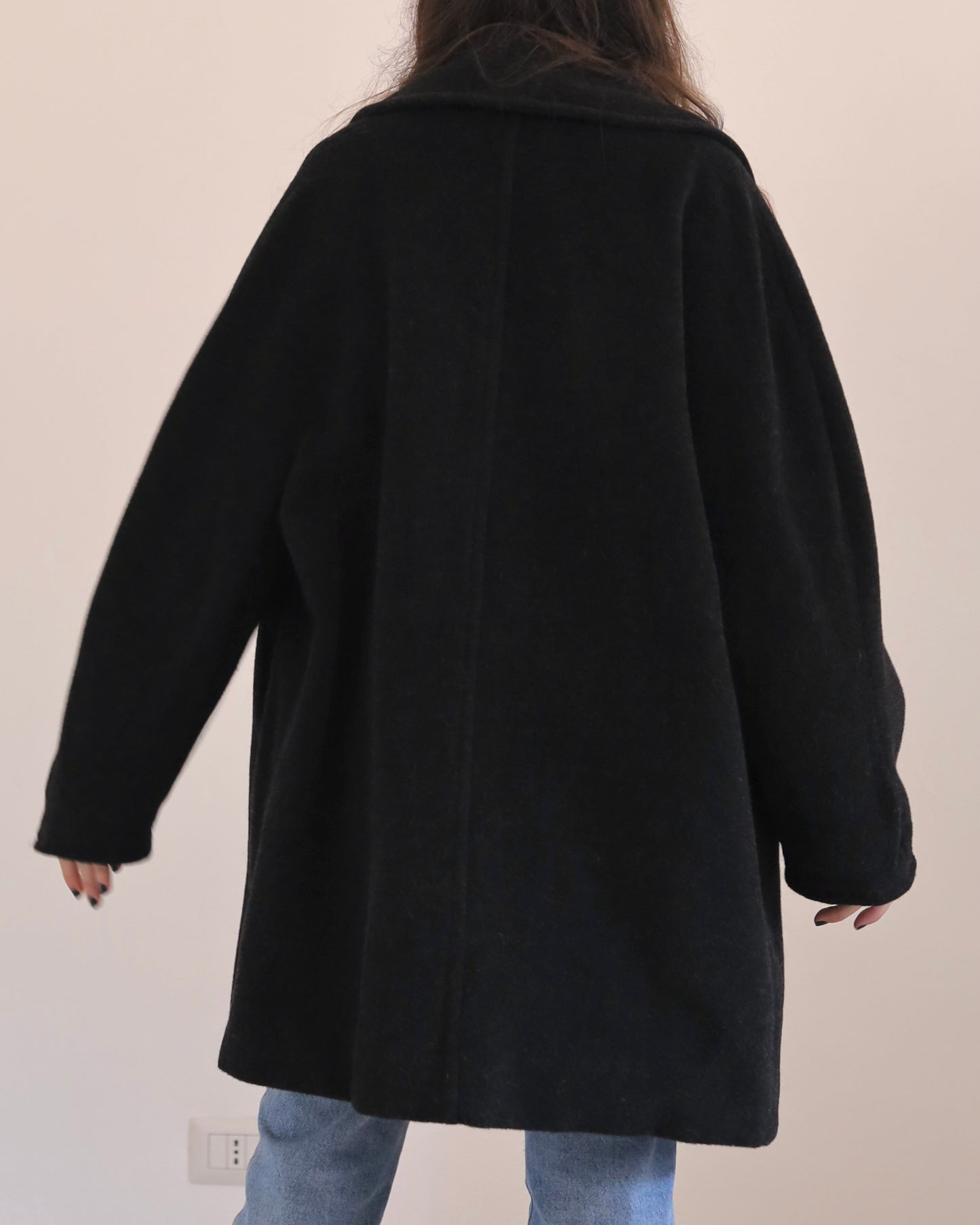 Oversized wool coat