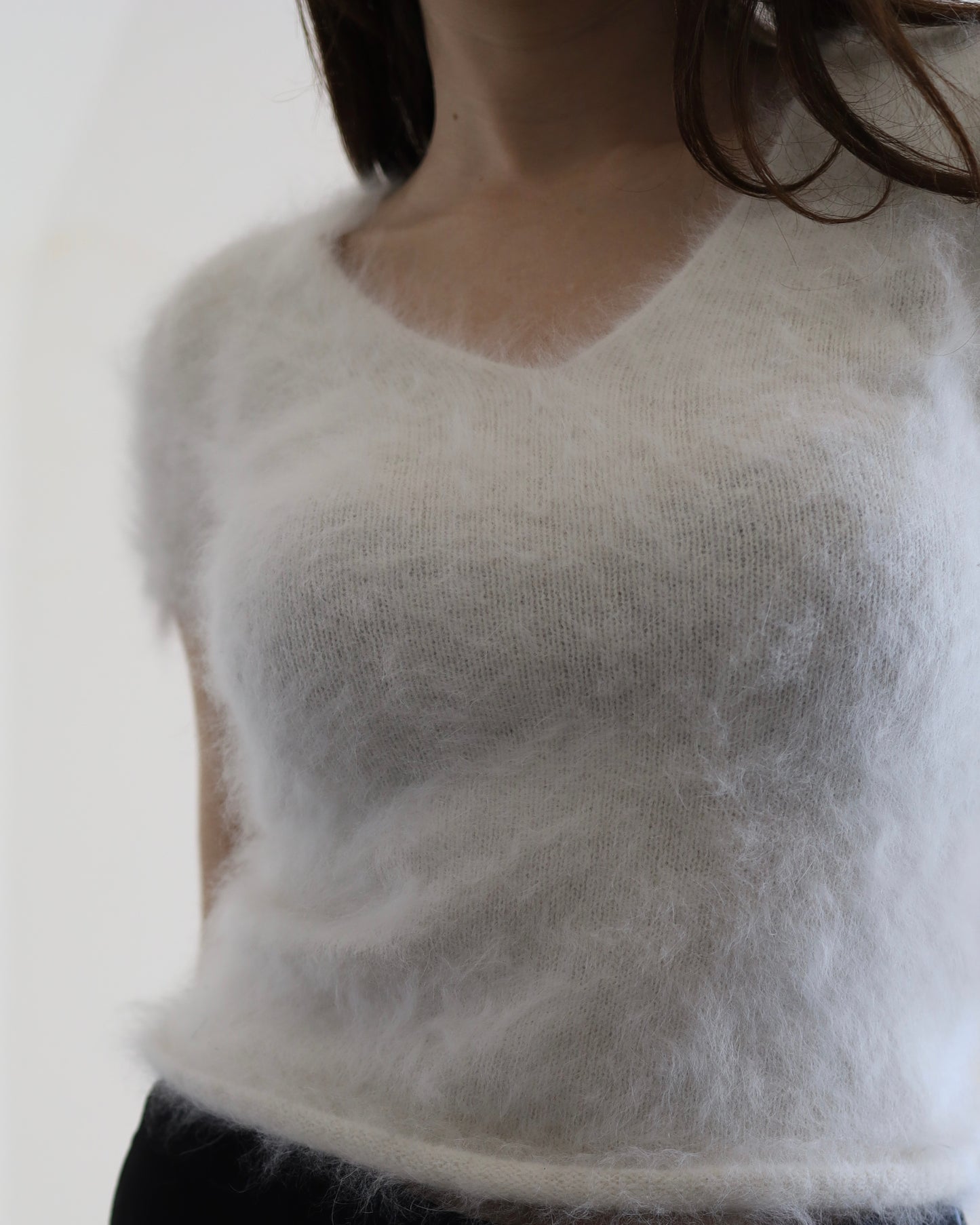 Fluffy angora top