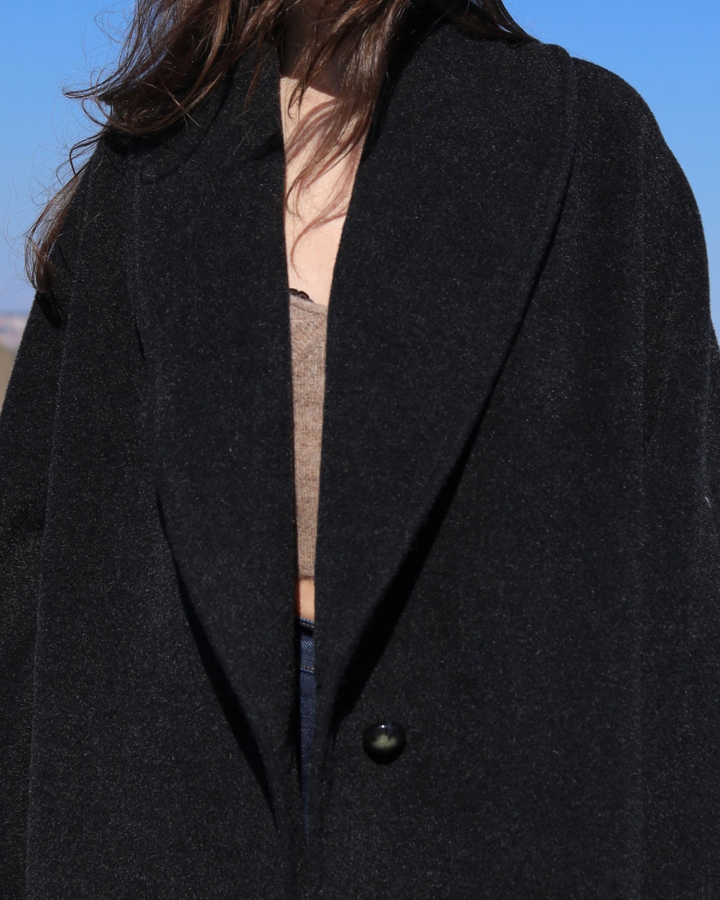 Oversized wool coat