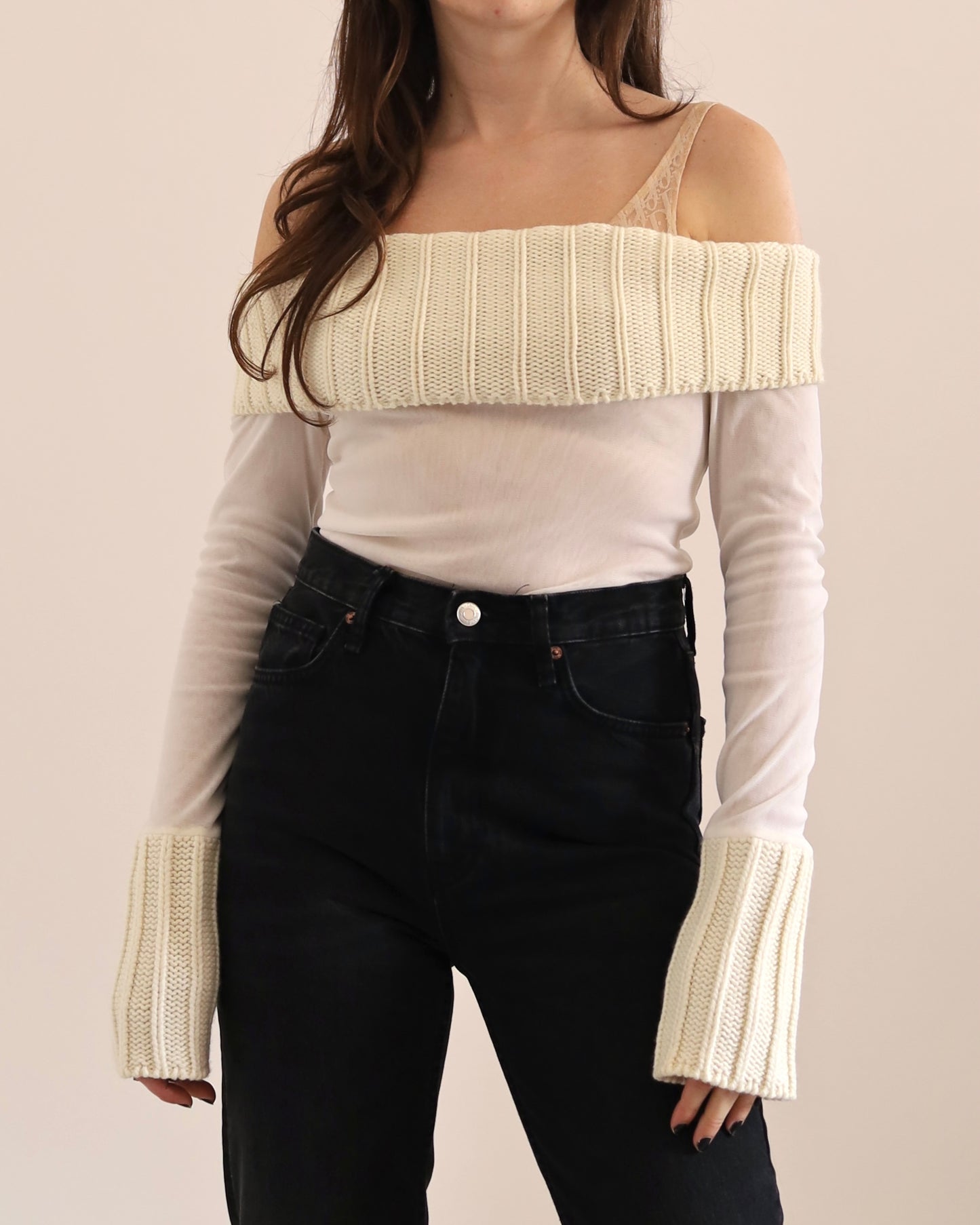 Micro mesh knit top