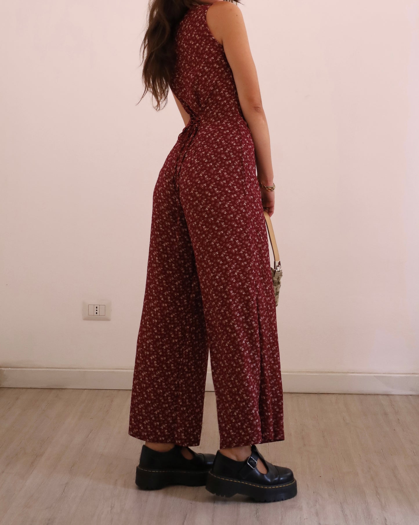 90s vintage buttoned jumpsuit