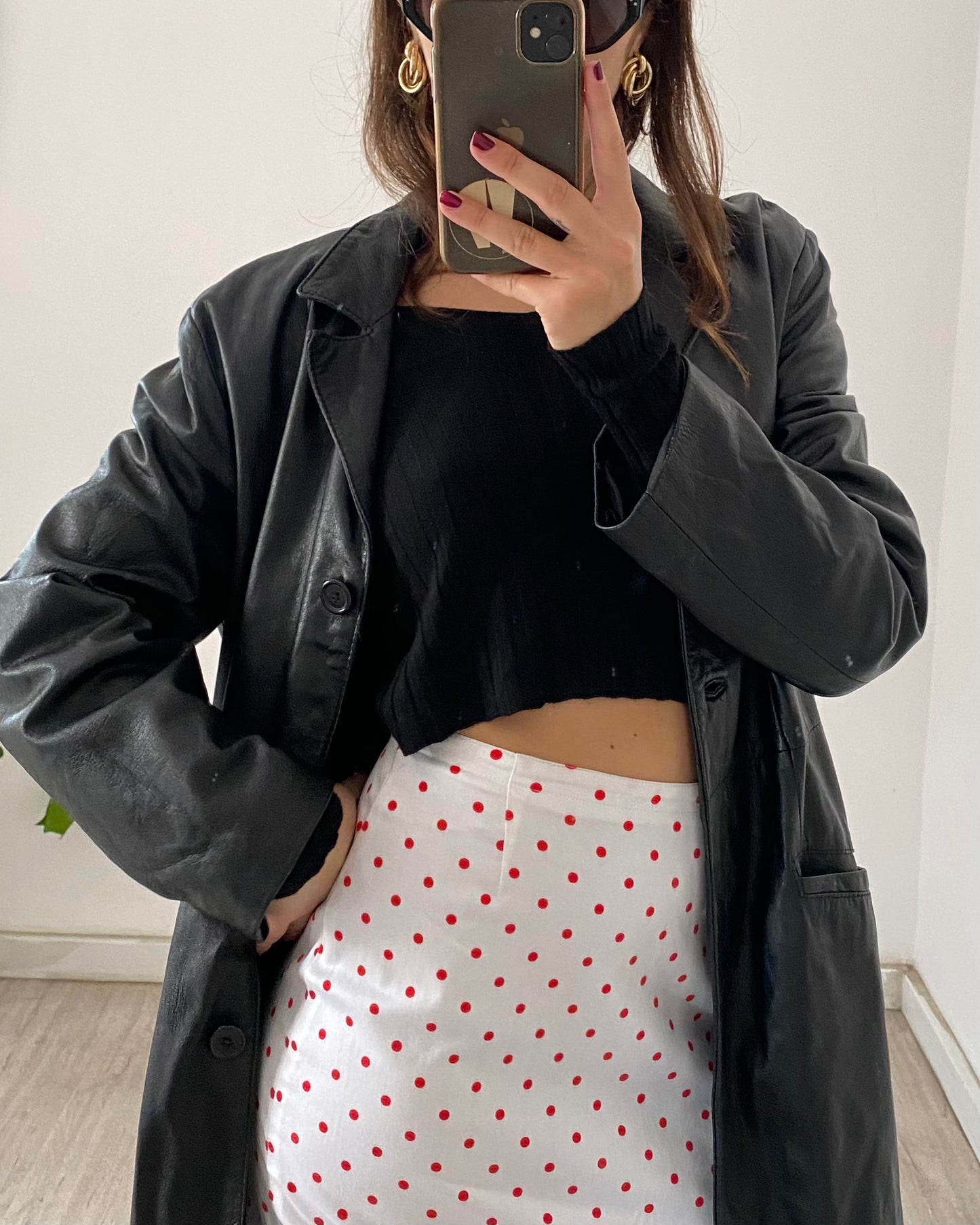 Polka dot Versace skirt