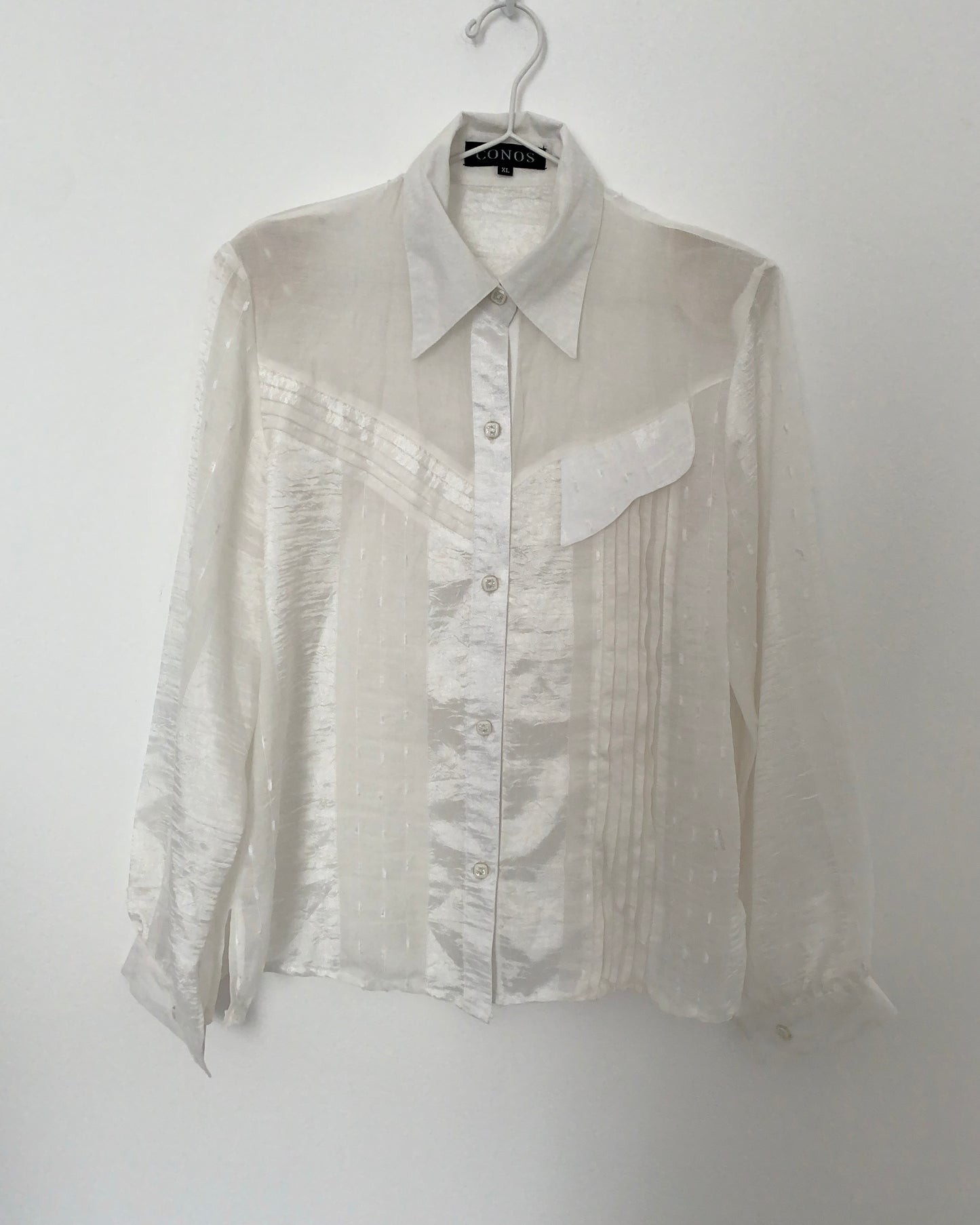 90s vintage sheer shirt