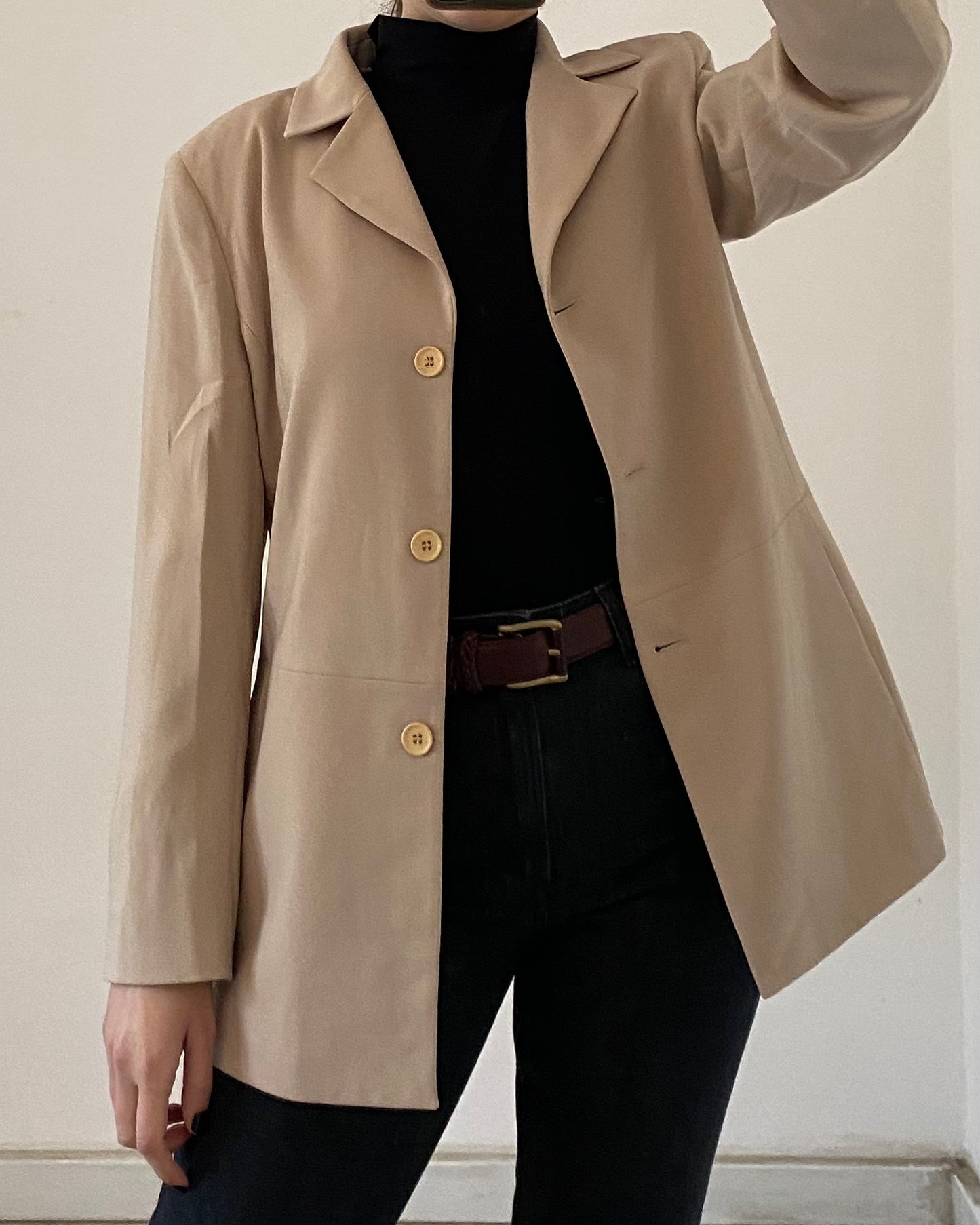 Le blazer beige