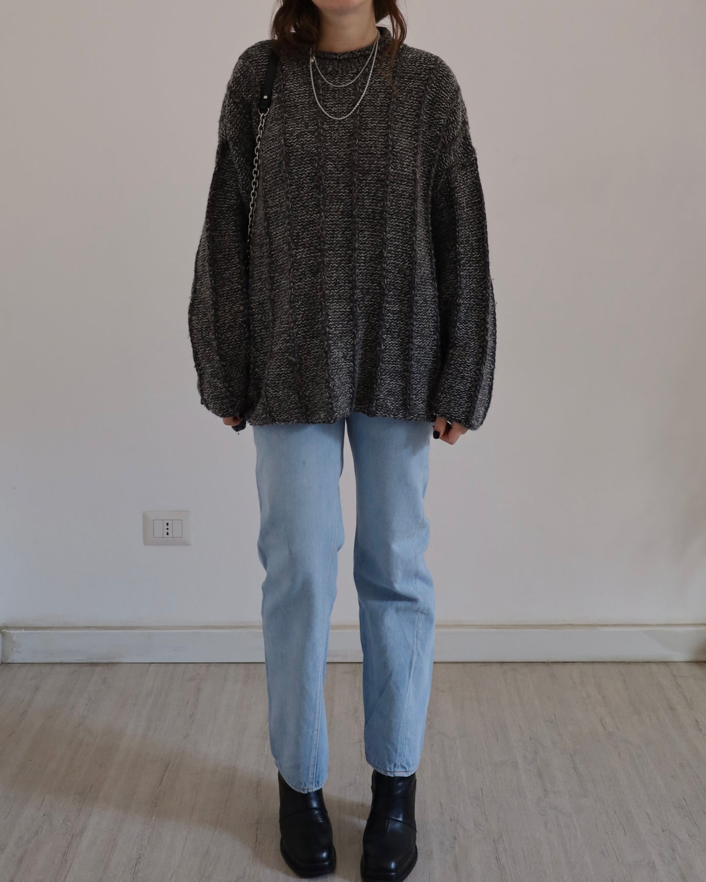 Grey wool jumper