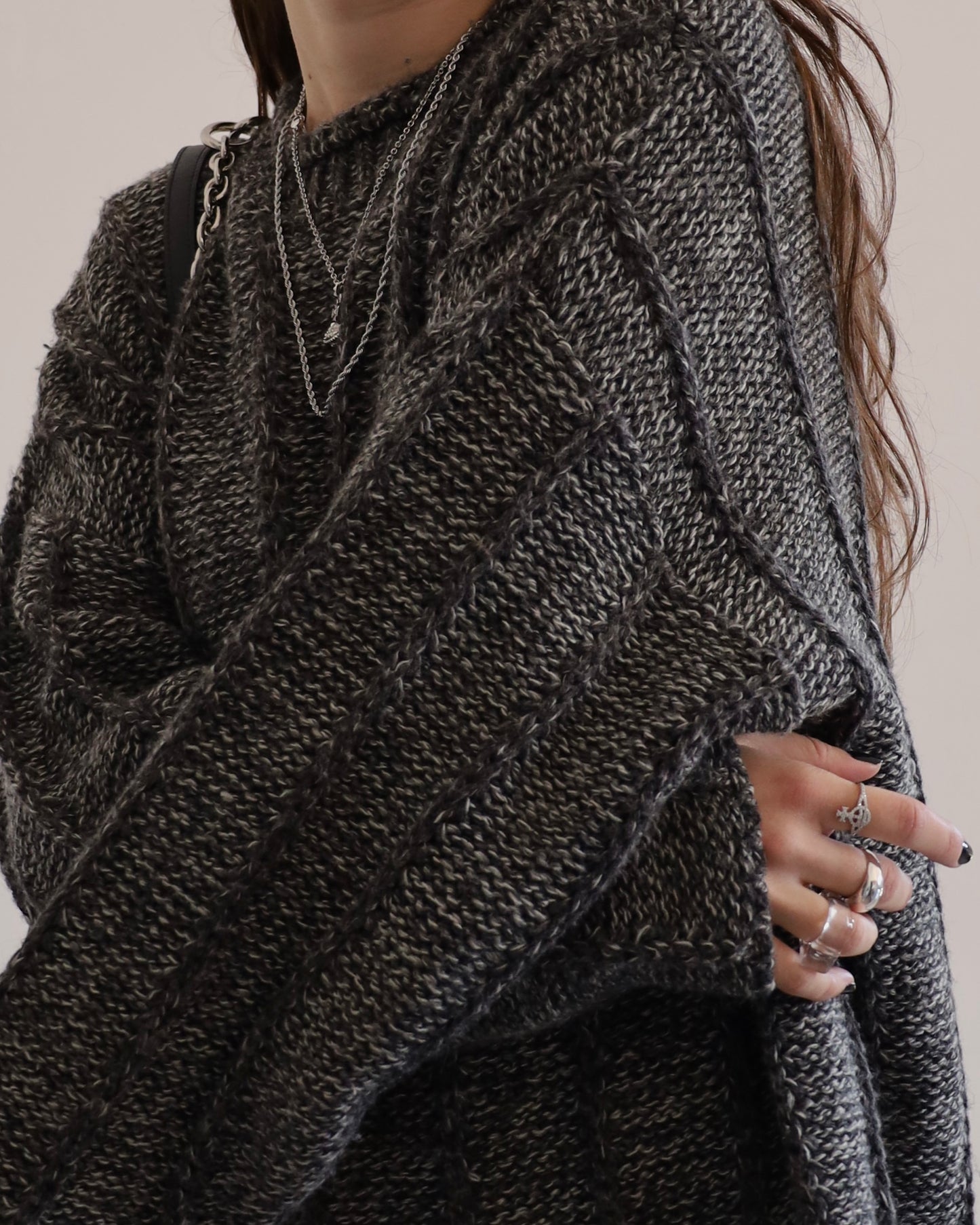 Grey wool jumper